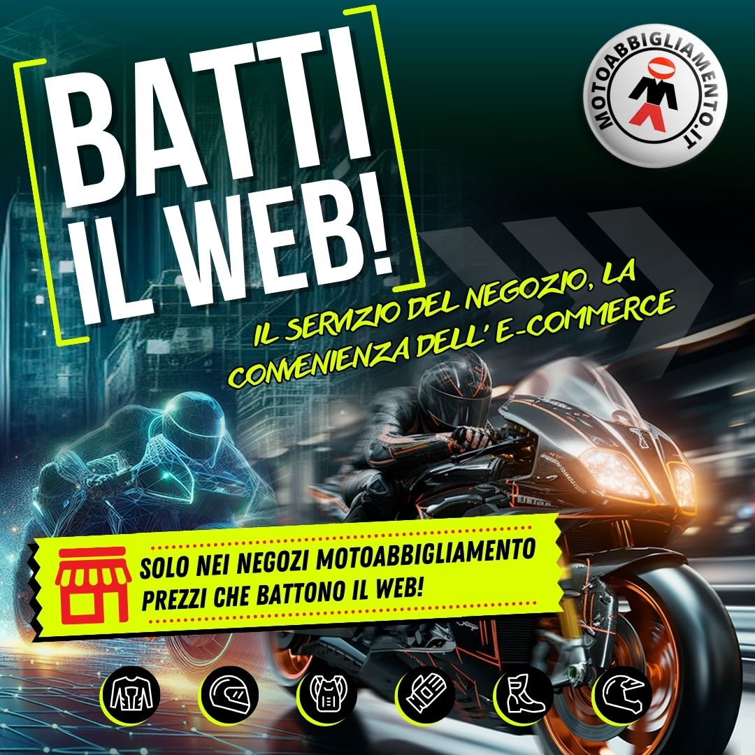 Motoabbigliamento.it Facebook ad: I nostri prezzi battono il web!