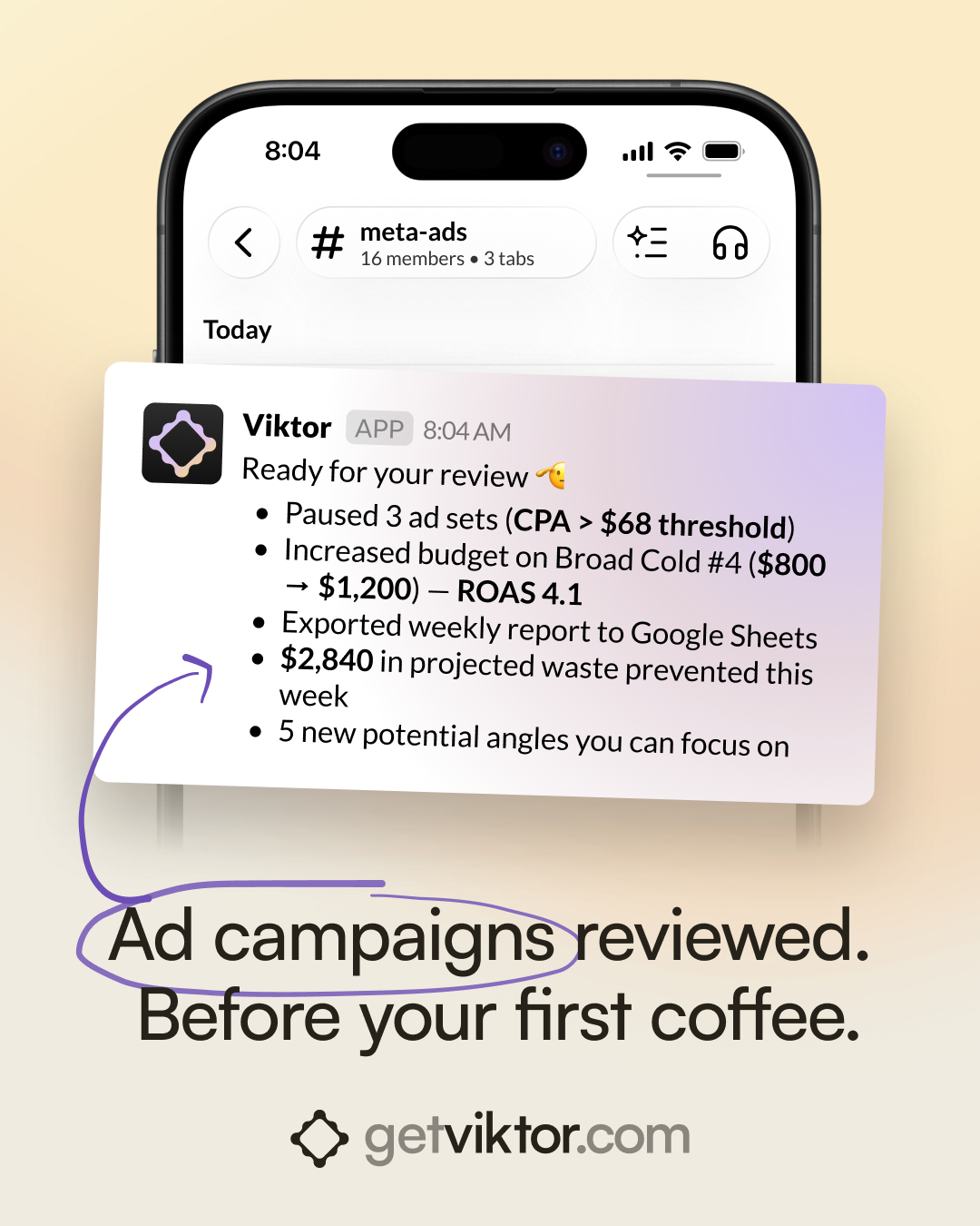 Viktor Facebook ad