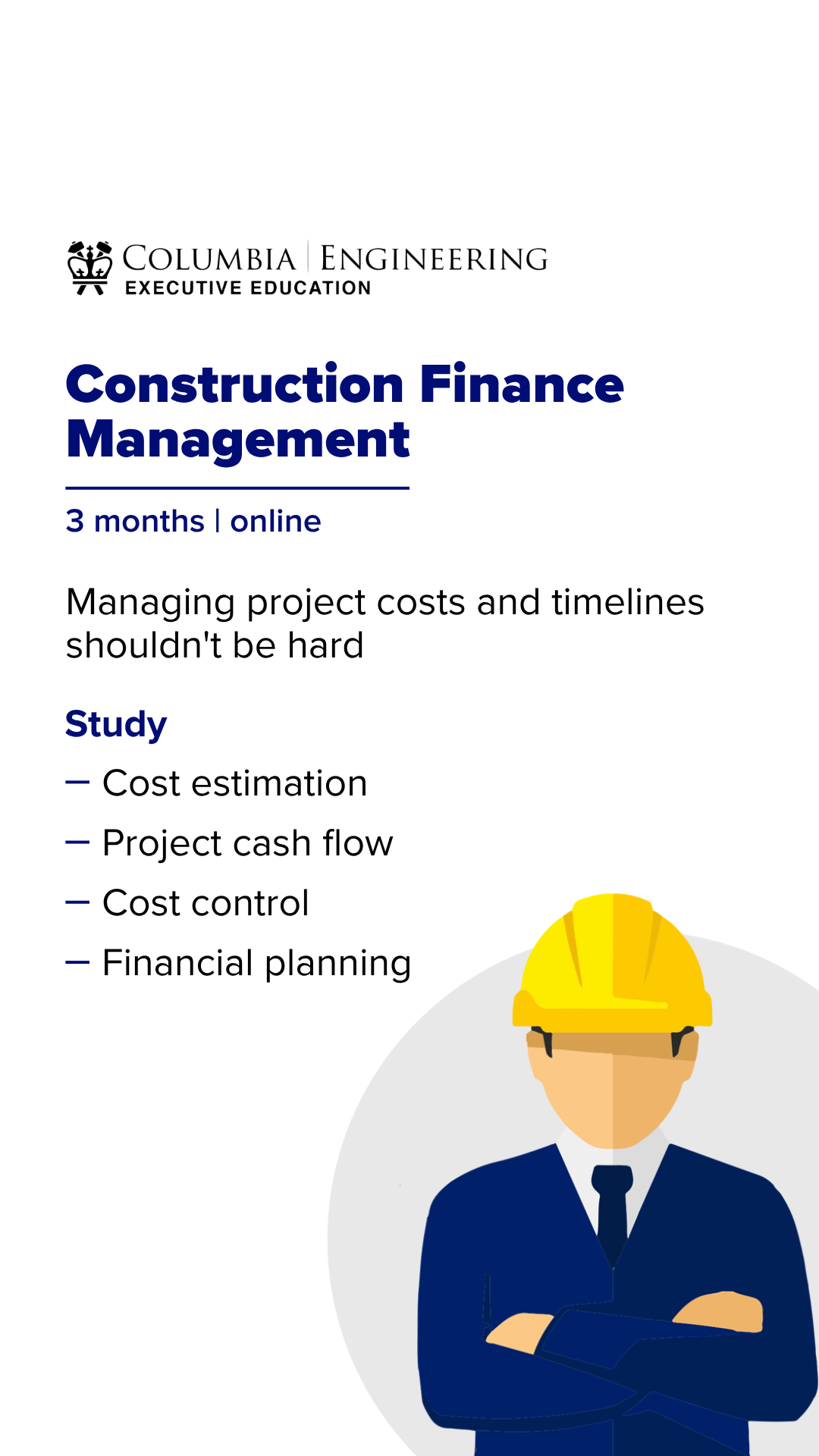 Construction Finance Management by Emeritus - Online Course Facebook ad from Apr 21, 2026