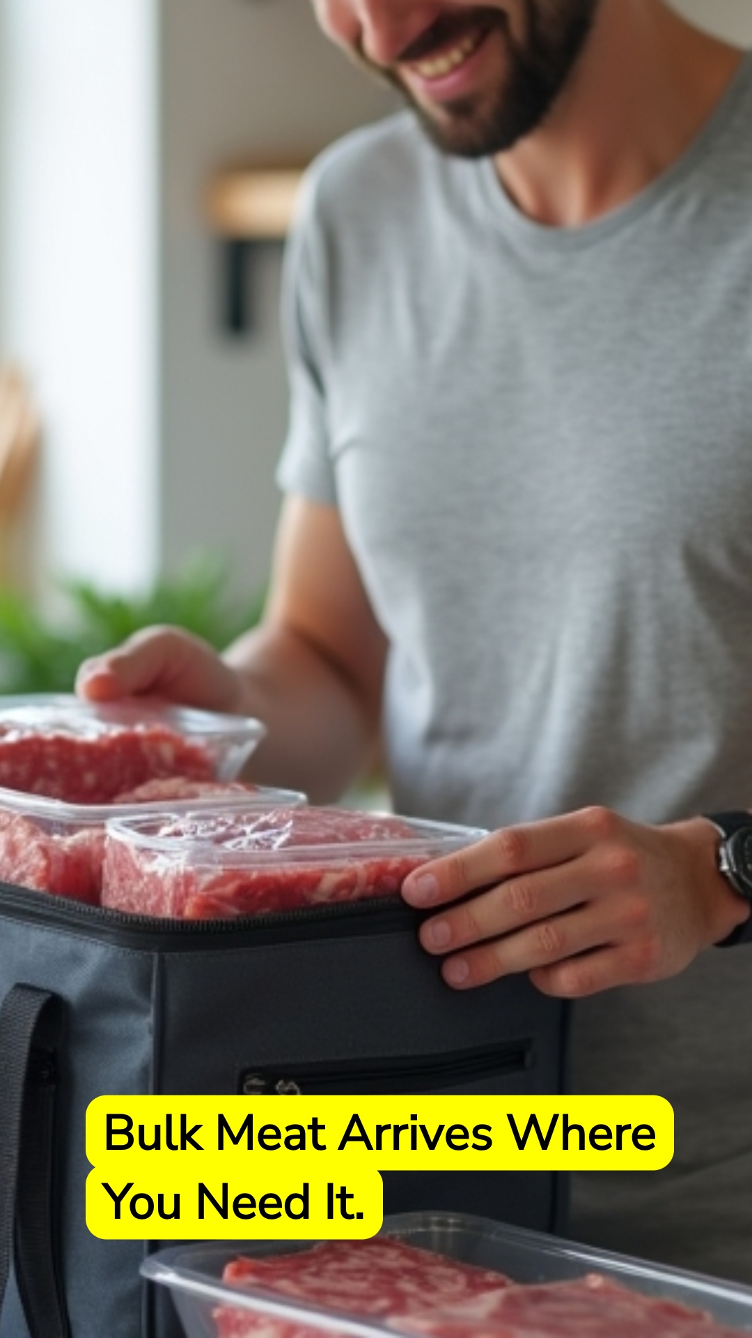 QuickSearches Channelway Facebook ad: Home Meat Delivery Bulk Packs All States.