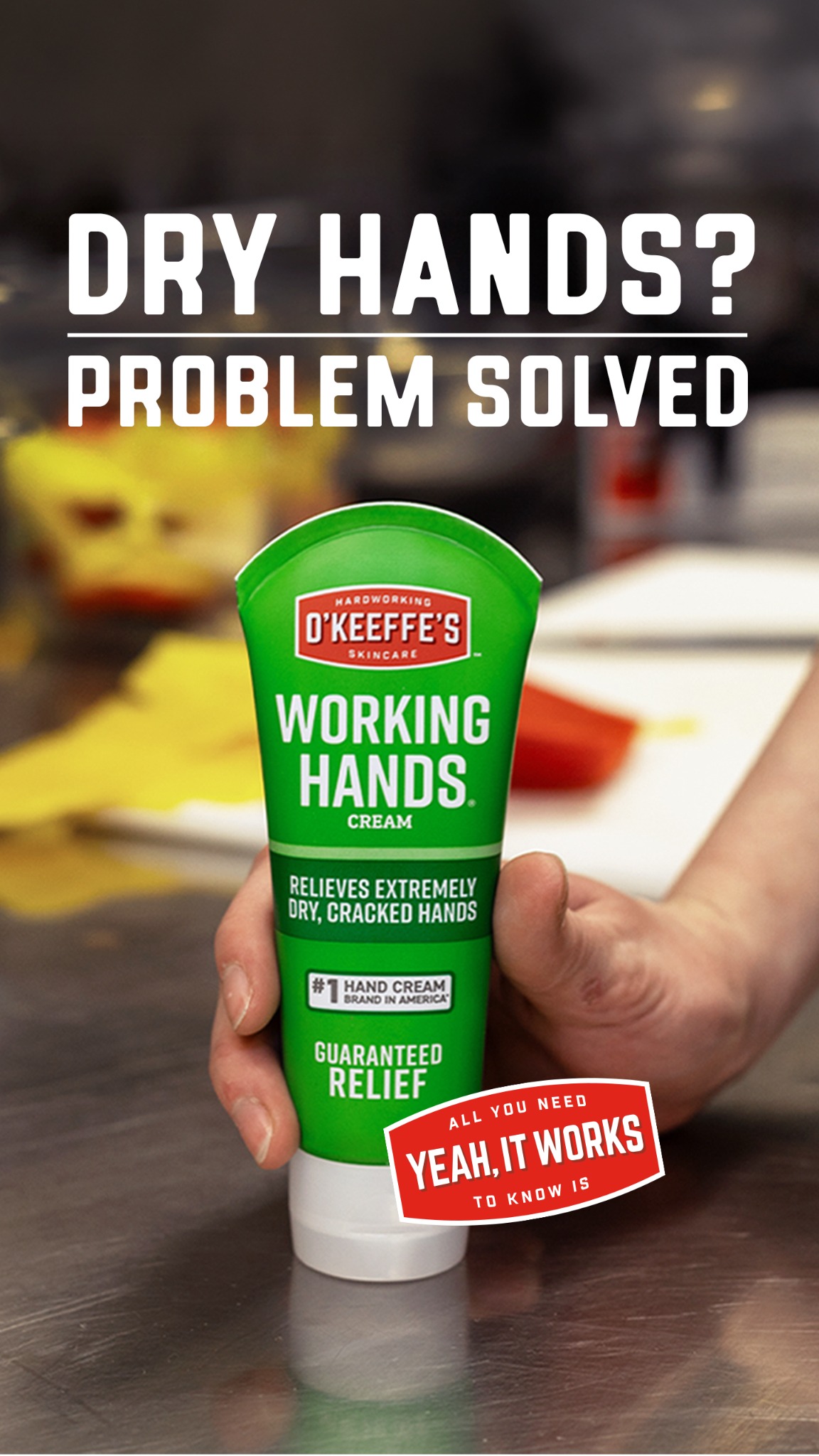 O'Keeffe's Company Facebook ad: Yeah, It Works.