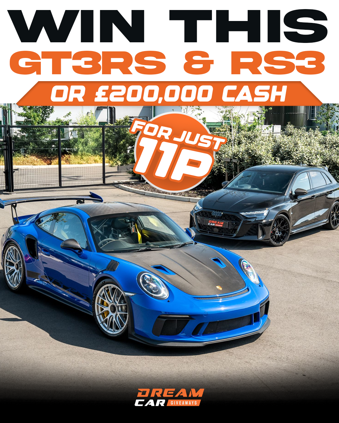 Dream Car Giveaways Facebook ad