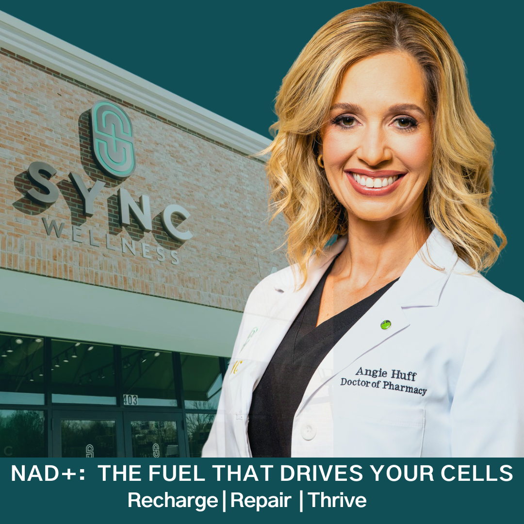 SYNC Life Baton Rouge Facebook ad: Low Energy, Brain Haze, Sluggish Recovery Supercharge Your…