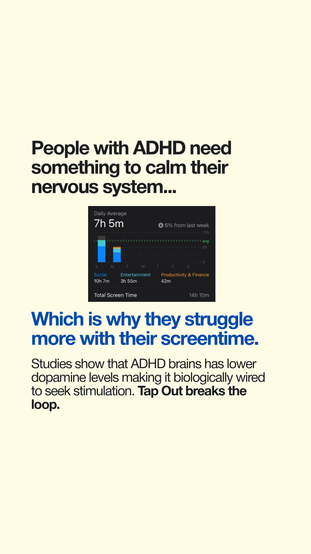 Tap Out Facebook ad