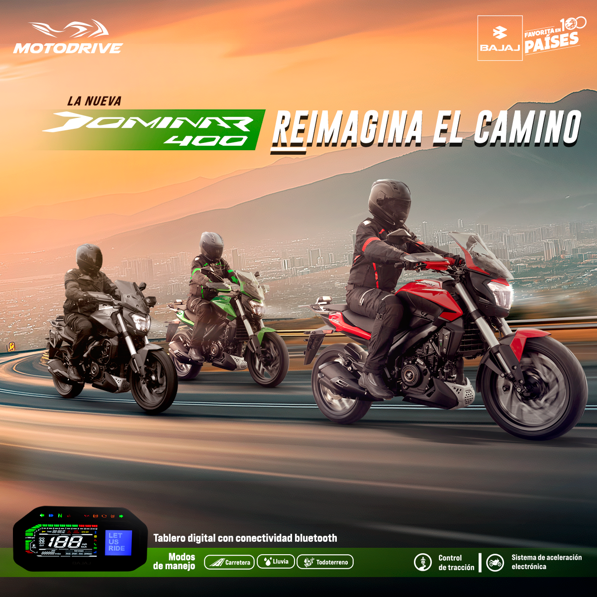 Bajaj Motocicletas Facebook ad: El camino te llama