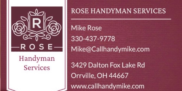 Mike Rose Services, Callhandymike.com Facebook ad: Rose Handyman Service