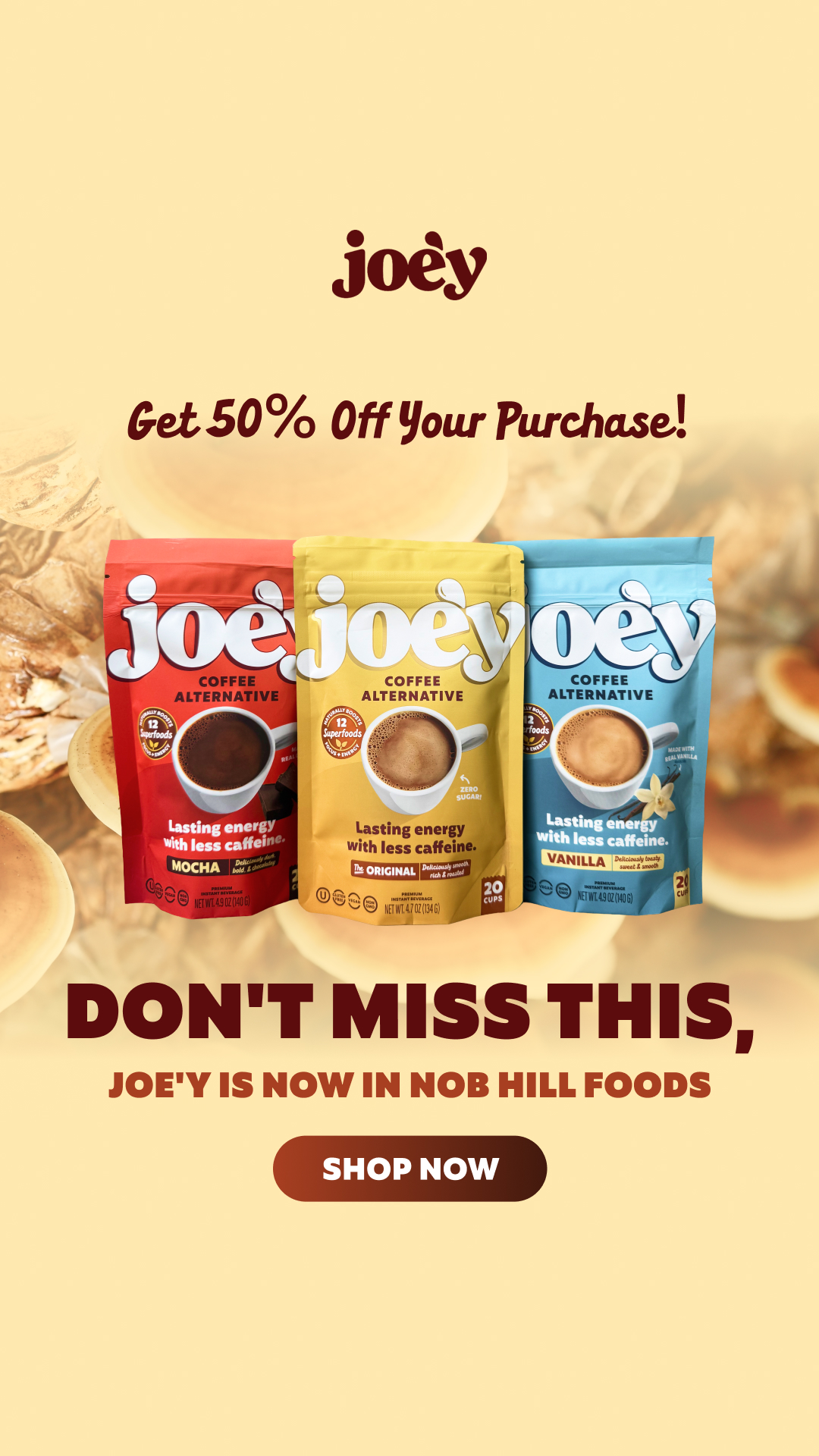 Joe'y Facebook ad