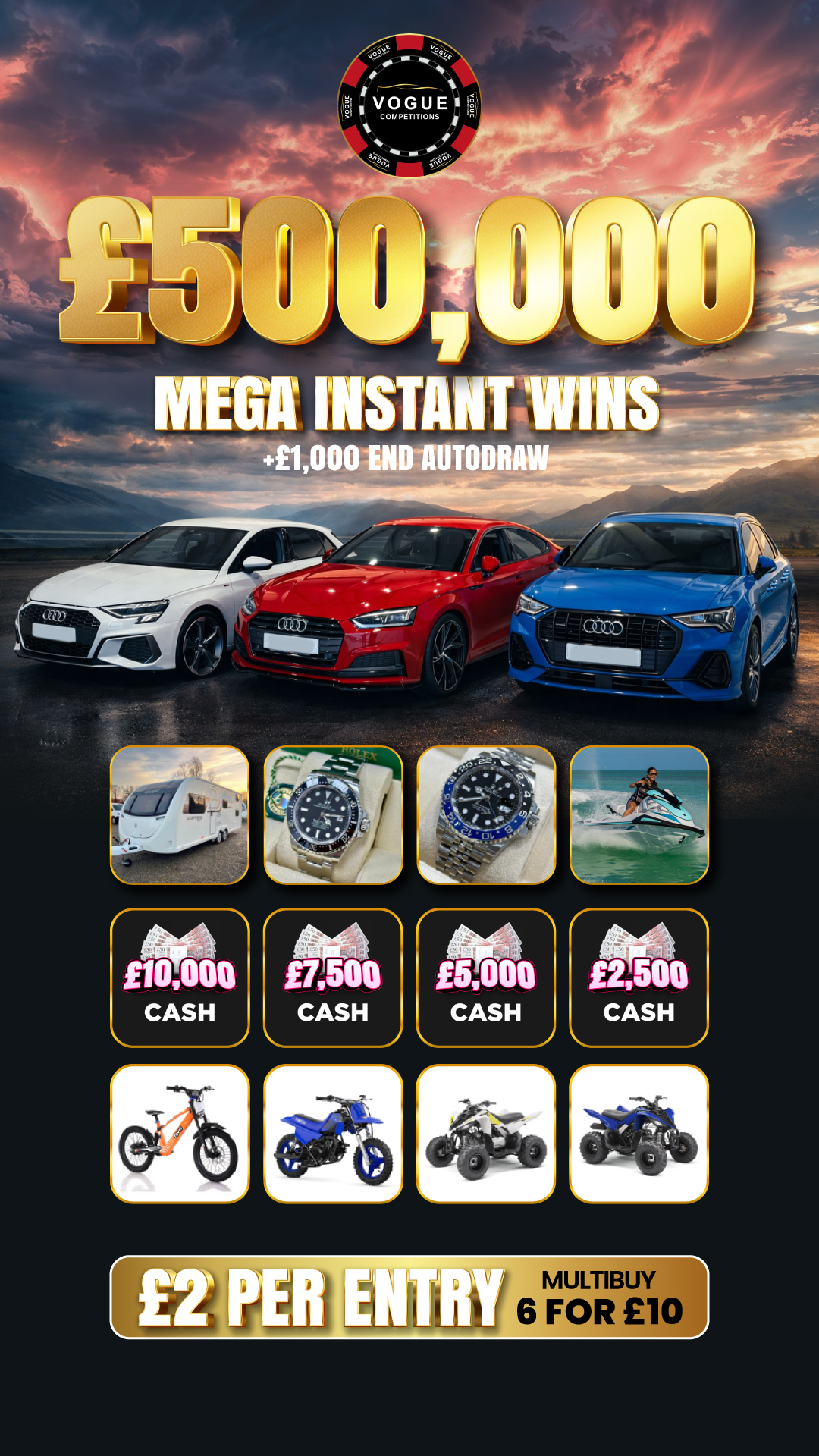 Vogue competitions Facebook ad