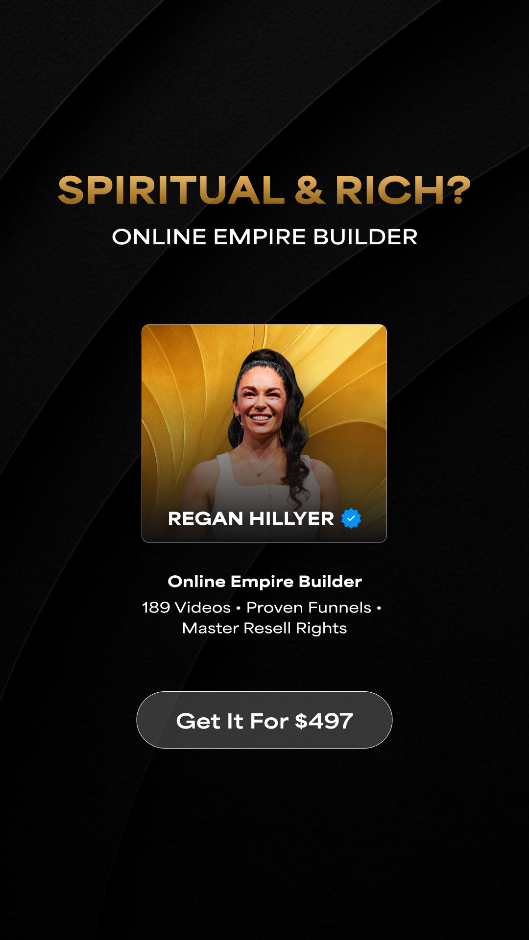 Regan Hillyer Facebook ad