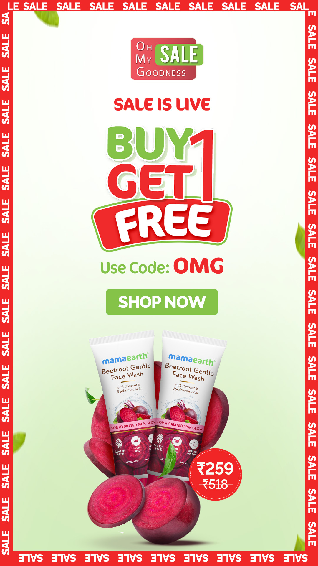 Mamaearth Facebook ad