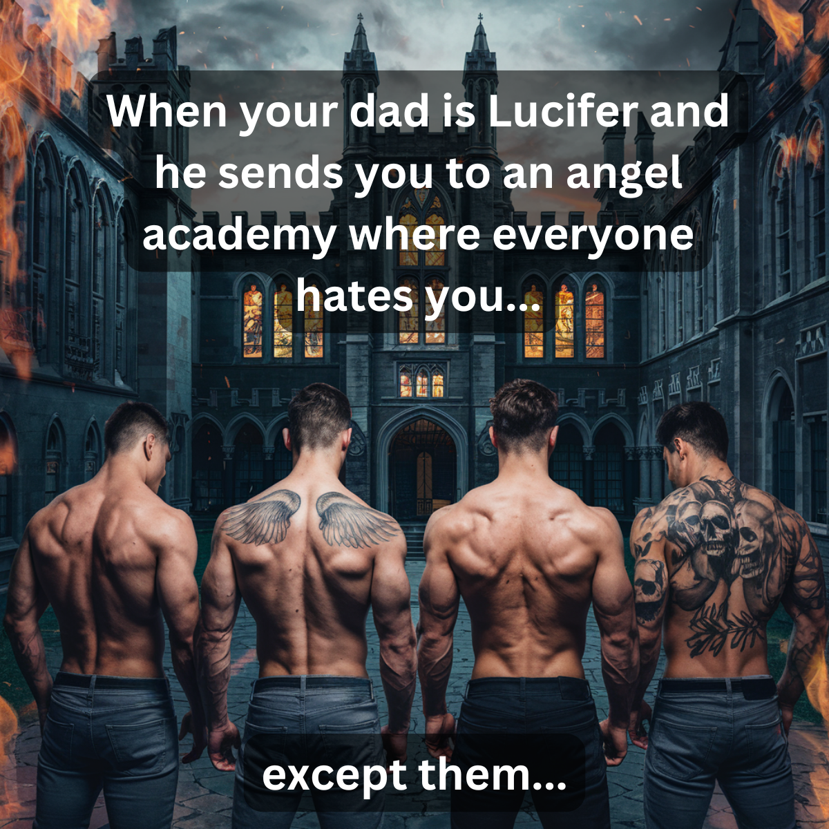 Paranormal Reverse Harem Romance Facebook ad