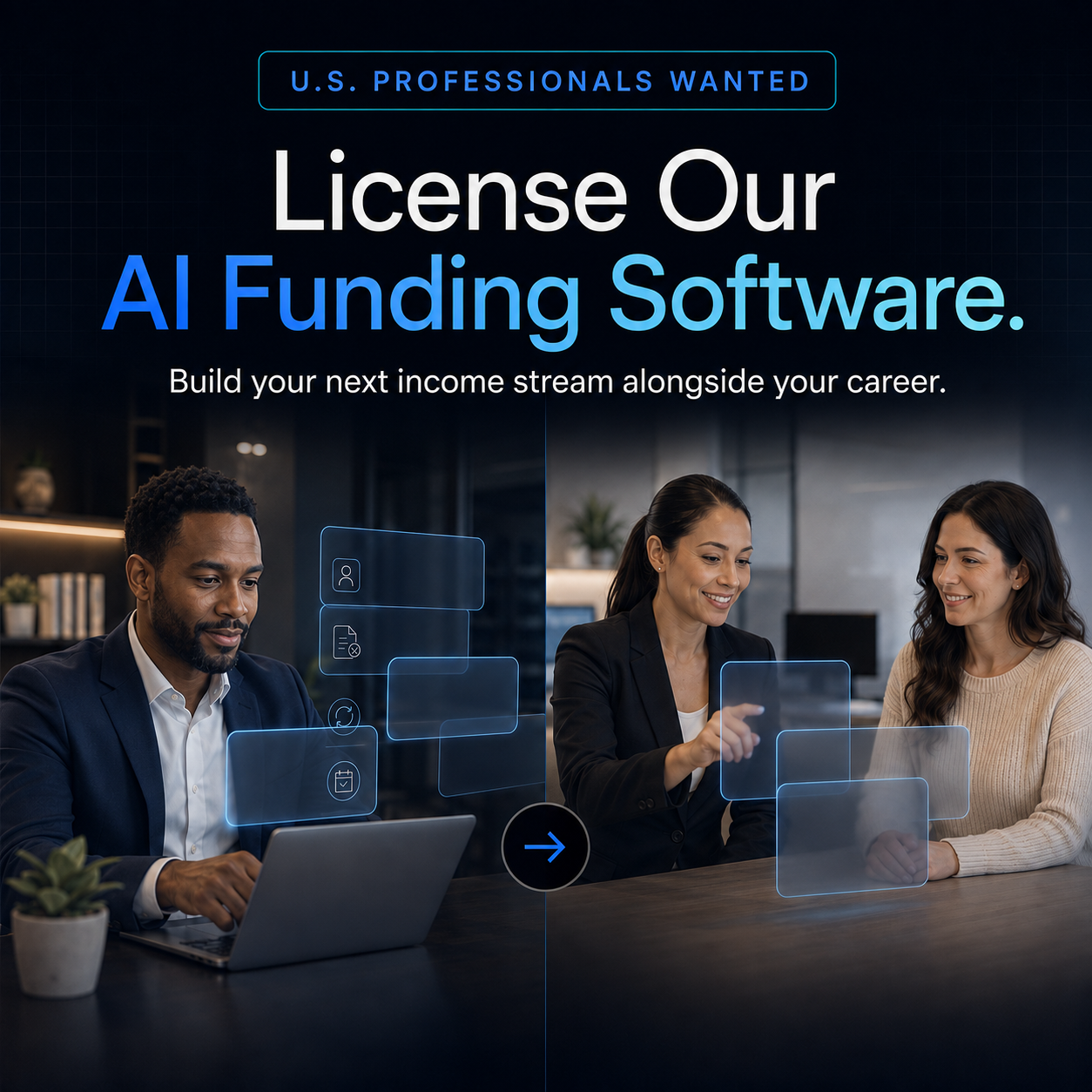 AI Funding Solutions Facebook ad: 20 U.S. Distribution Licences Now Open