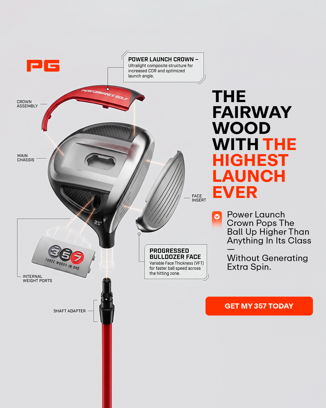 Performance Golf Facebook ad