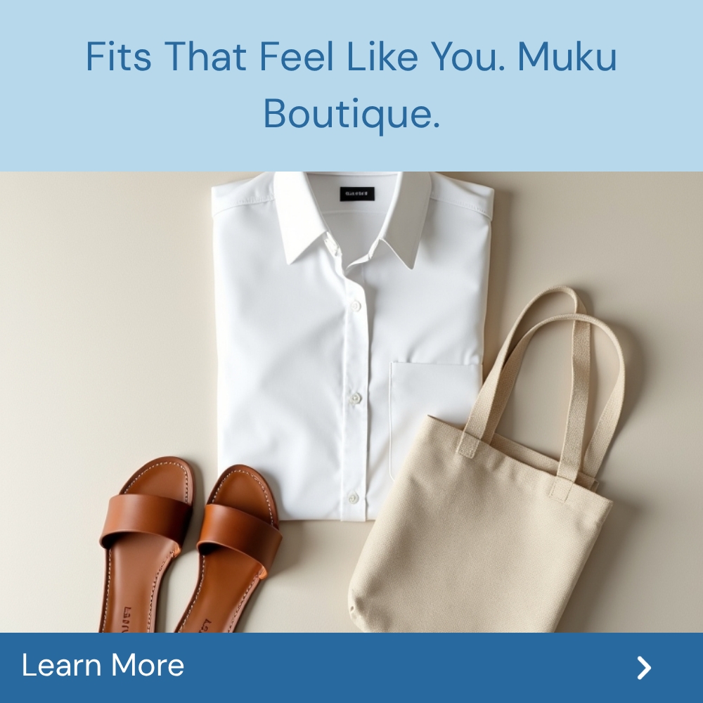 AnswersGuide Evolution Facebook ad: Uncover Unique Looks At Muku Boutique Fashion.
