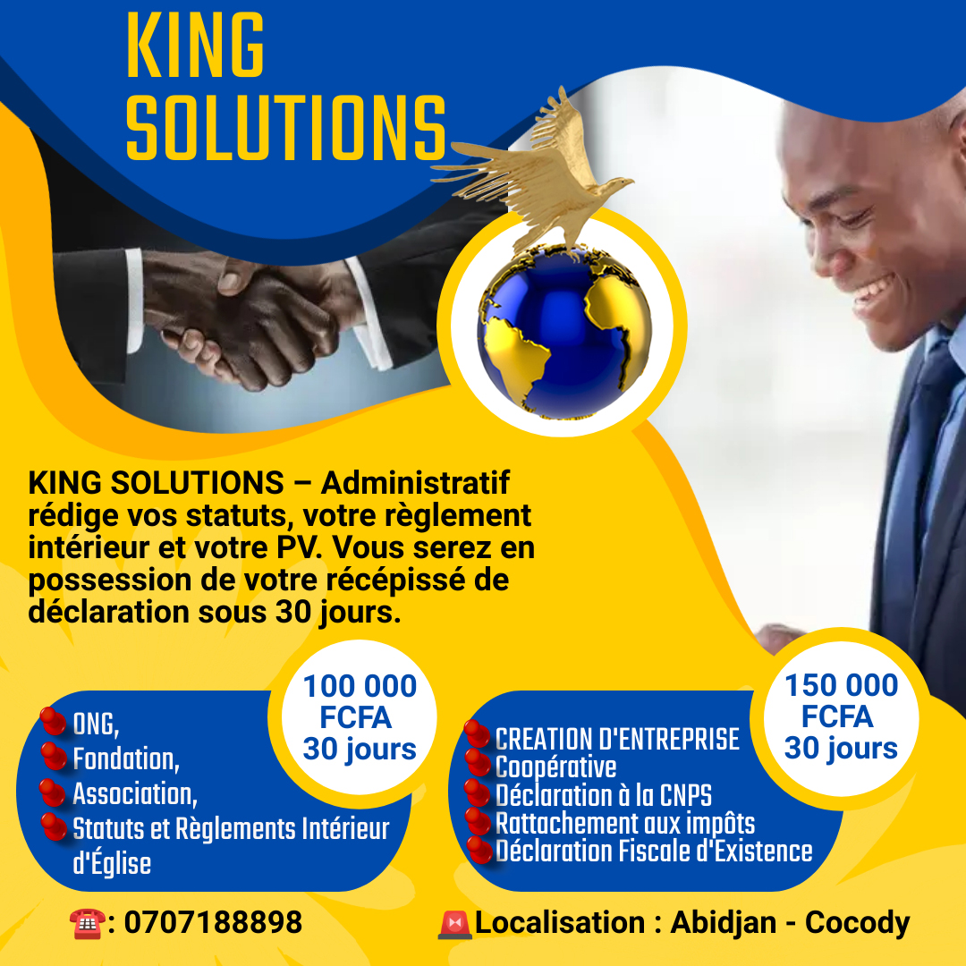 KING Solution Facebook ad: CREATION D'ENTREPRISE