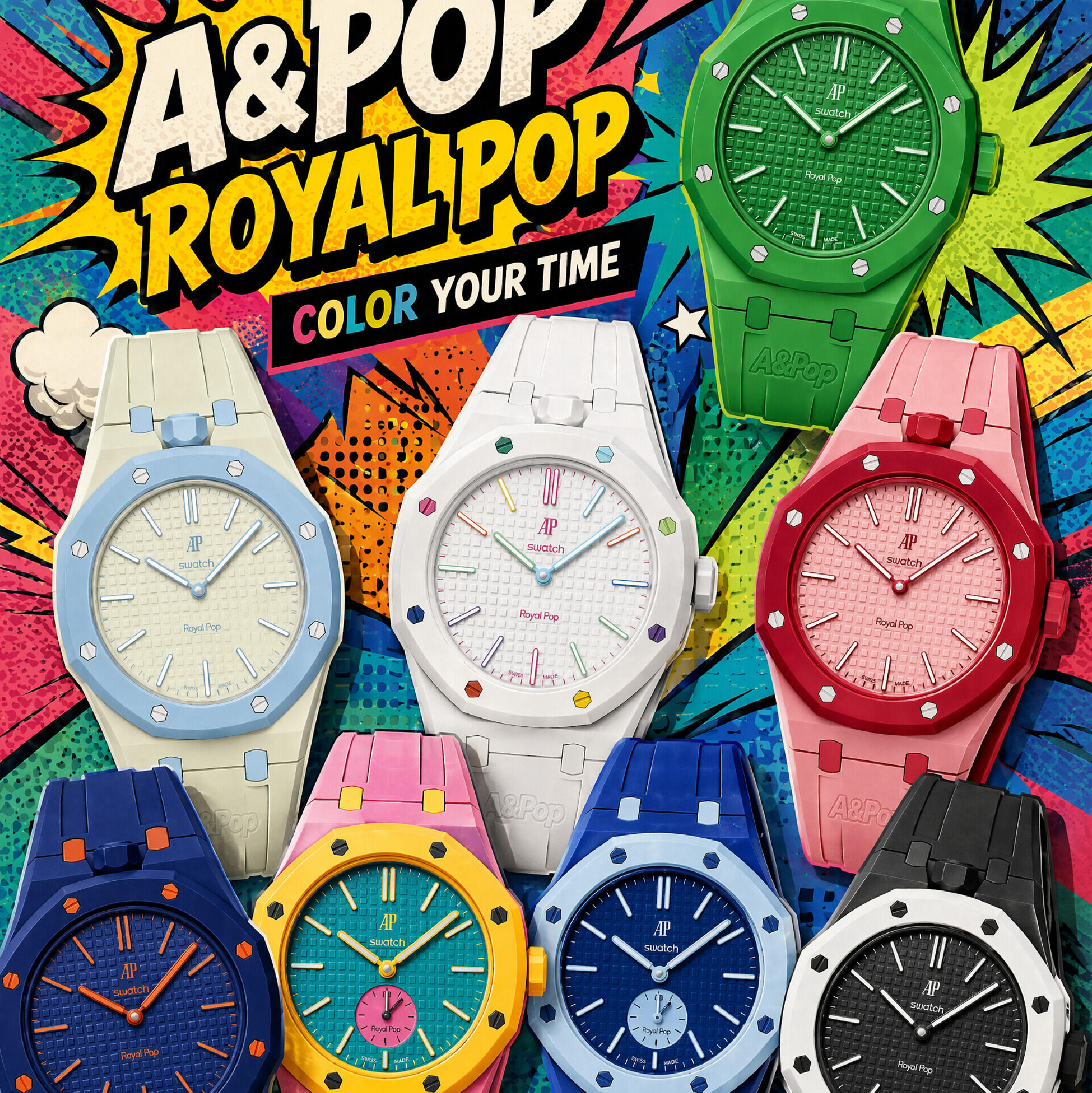 Noble Aura.Opulent-Jewelrys Facebook ad: Mod parts for the Swatch x AP co-branded…