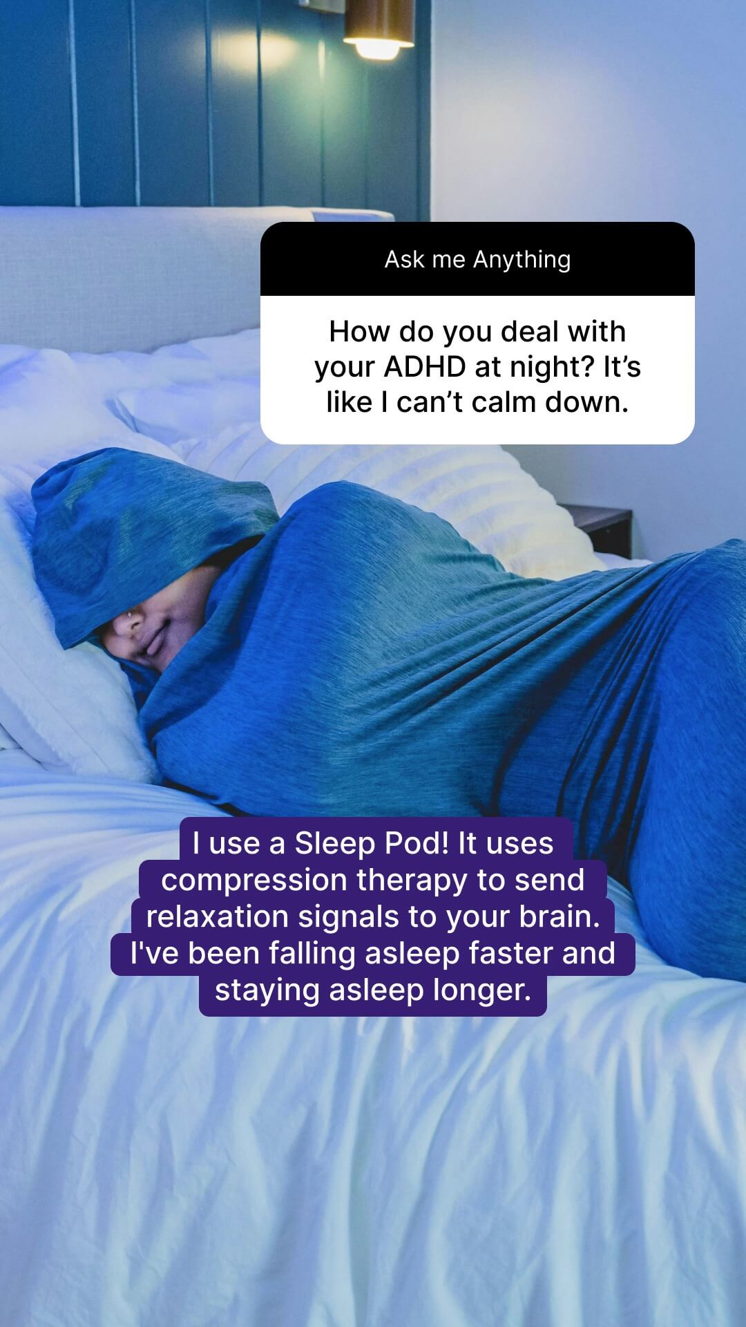 Hug Sleep Pod Facebook ad