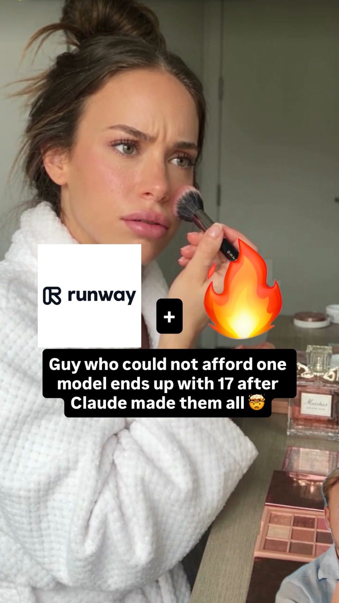Runway Facebook ad: Nobody in this video is real.