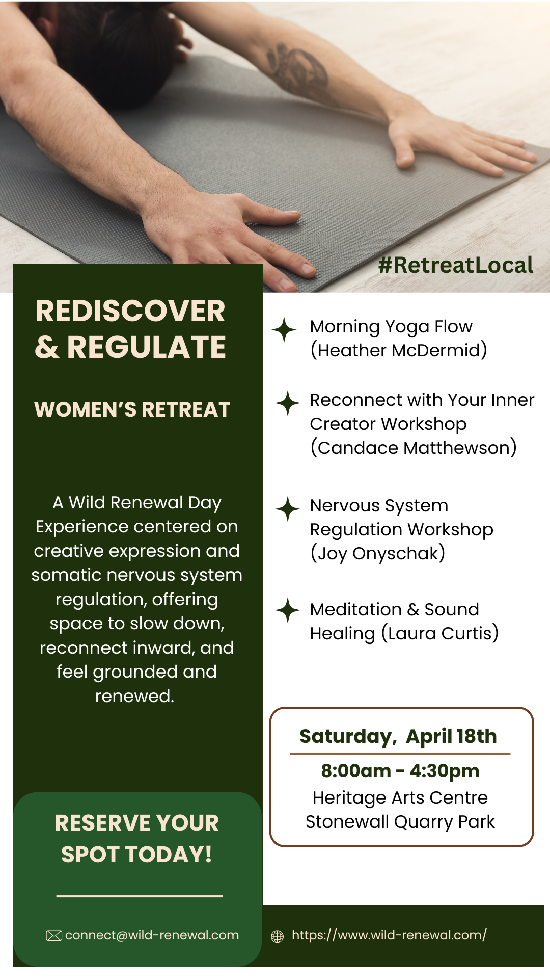 Wild Renewal Retreats for Women Facebook ad