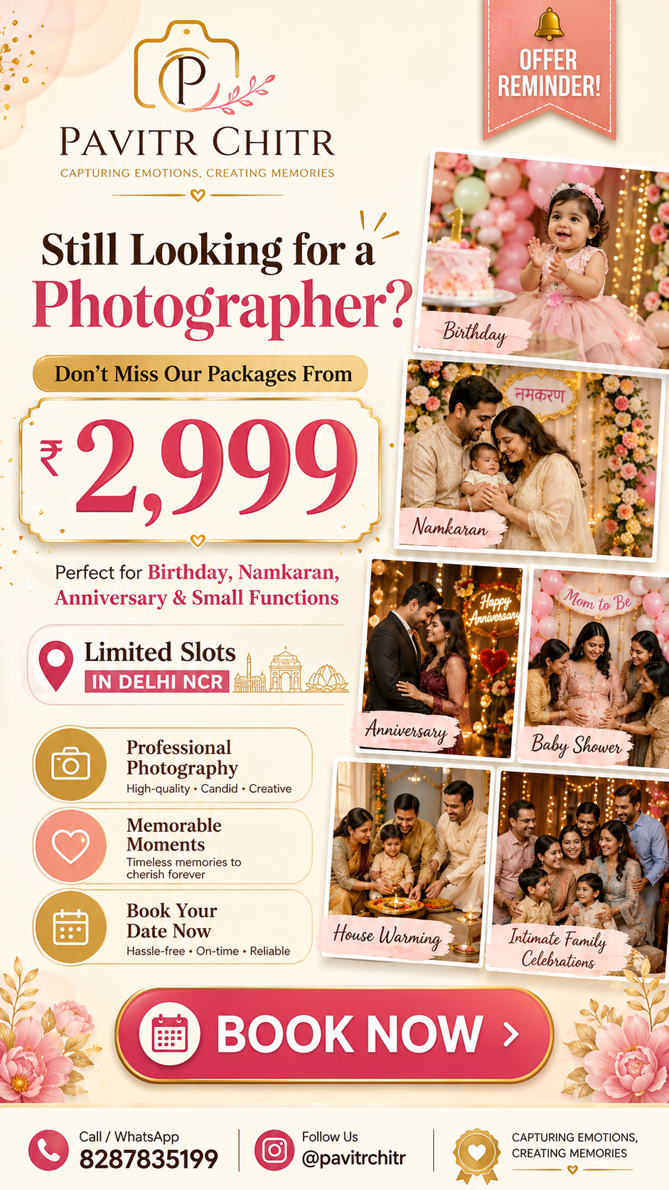 Pavitr Chitr Facebook ad: Function Date Near? Book Now