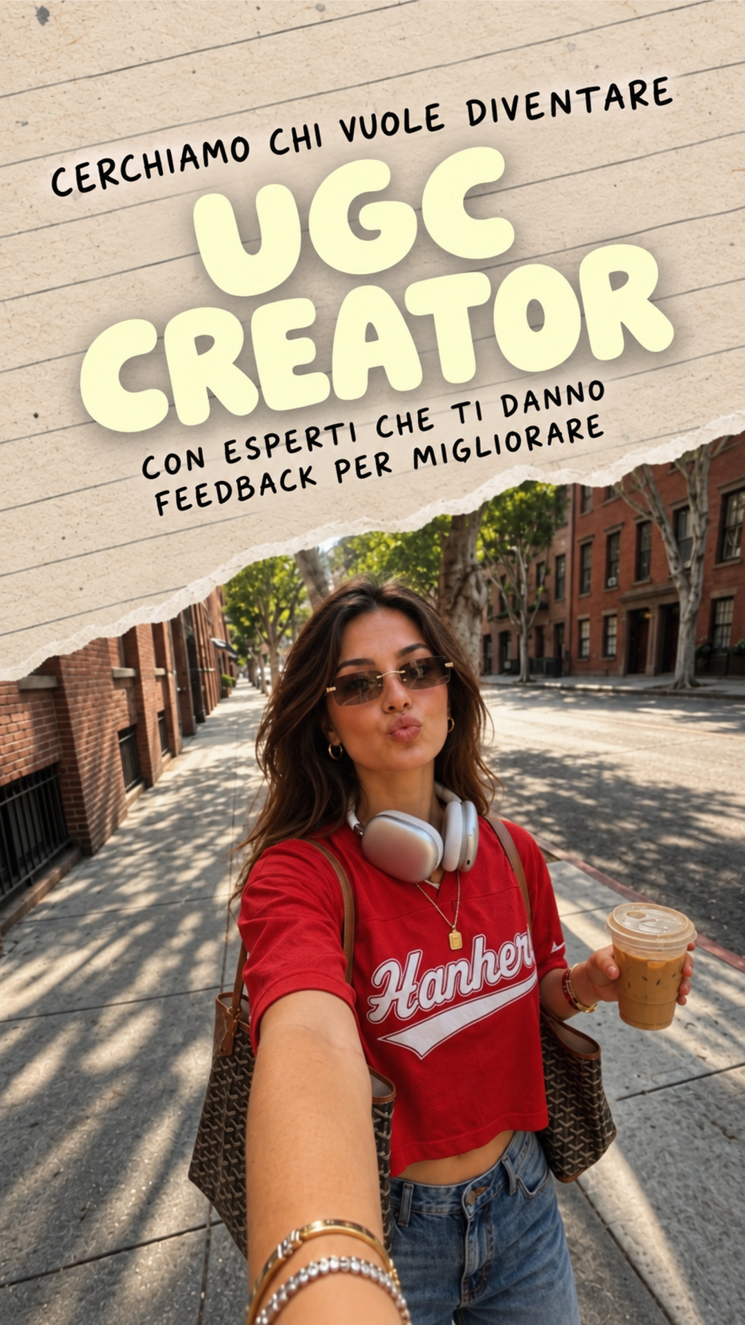 CafèUGC Facebook ad: Guadagna come UGC creator