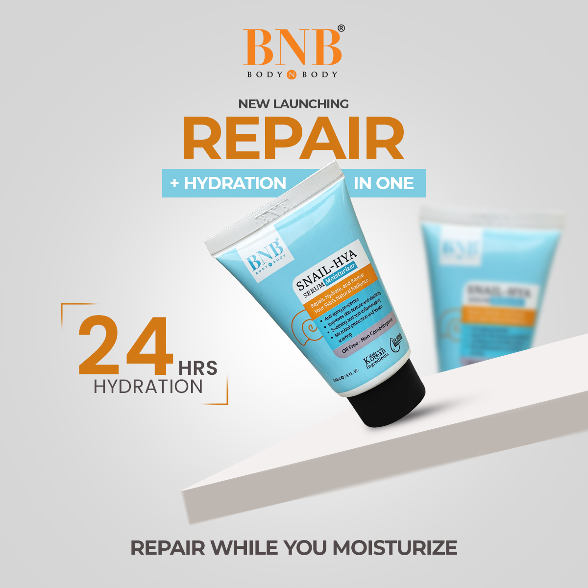 BNB bodynbody Facebook ad: Serum + Moisturizer in One Bottle