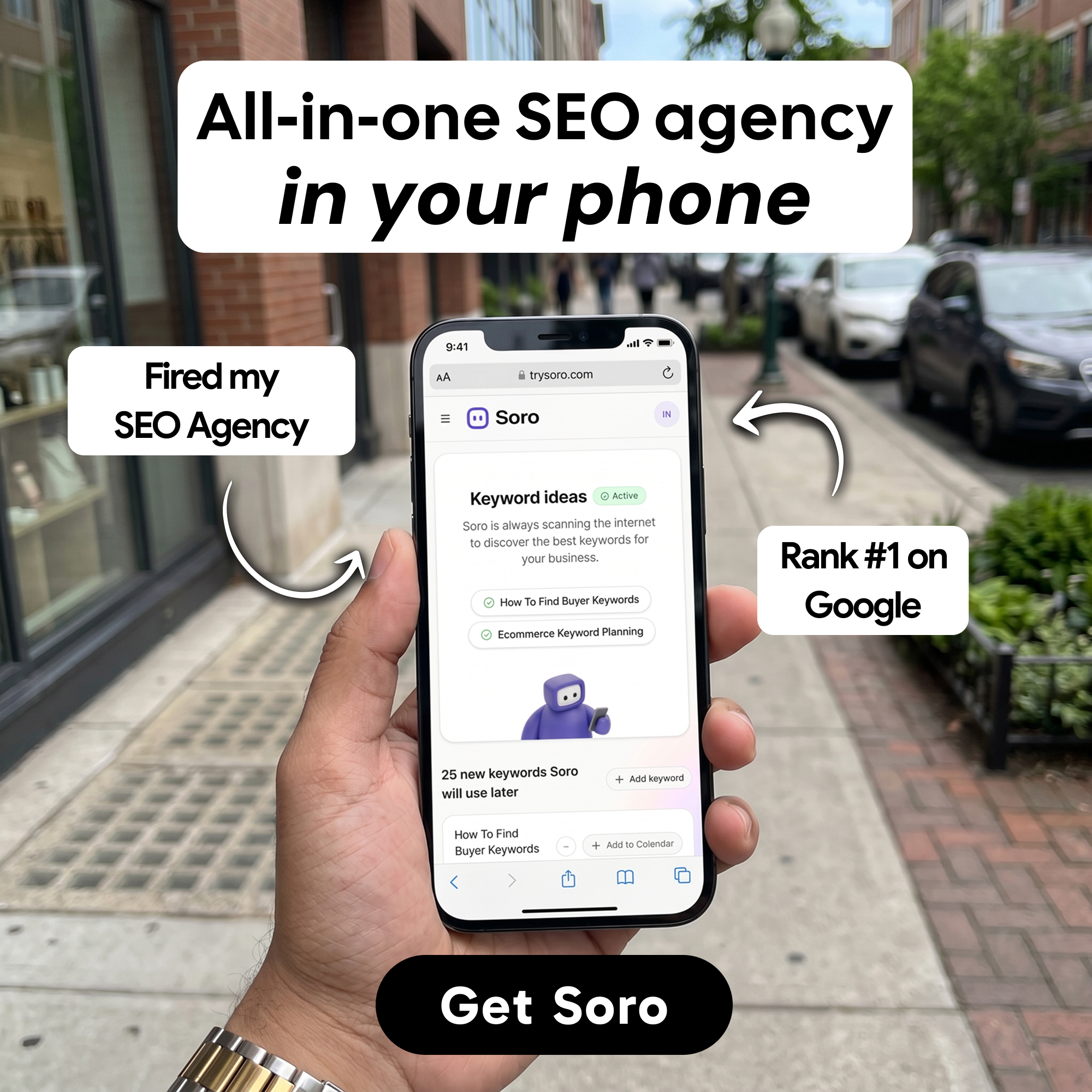 Soro SEO Facebook ad