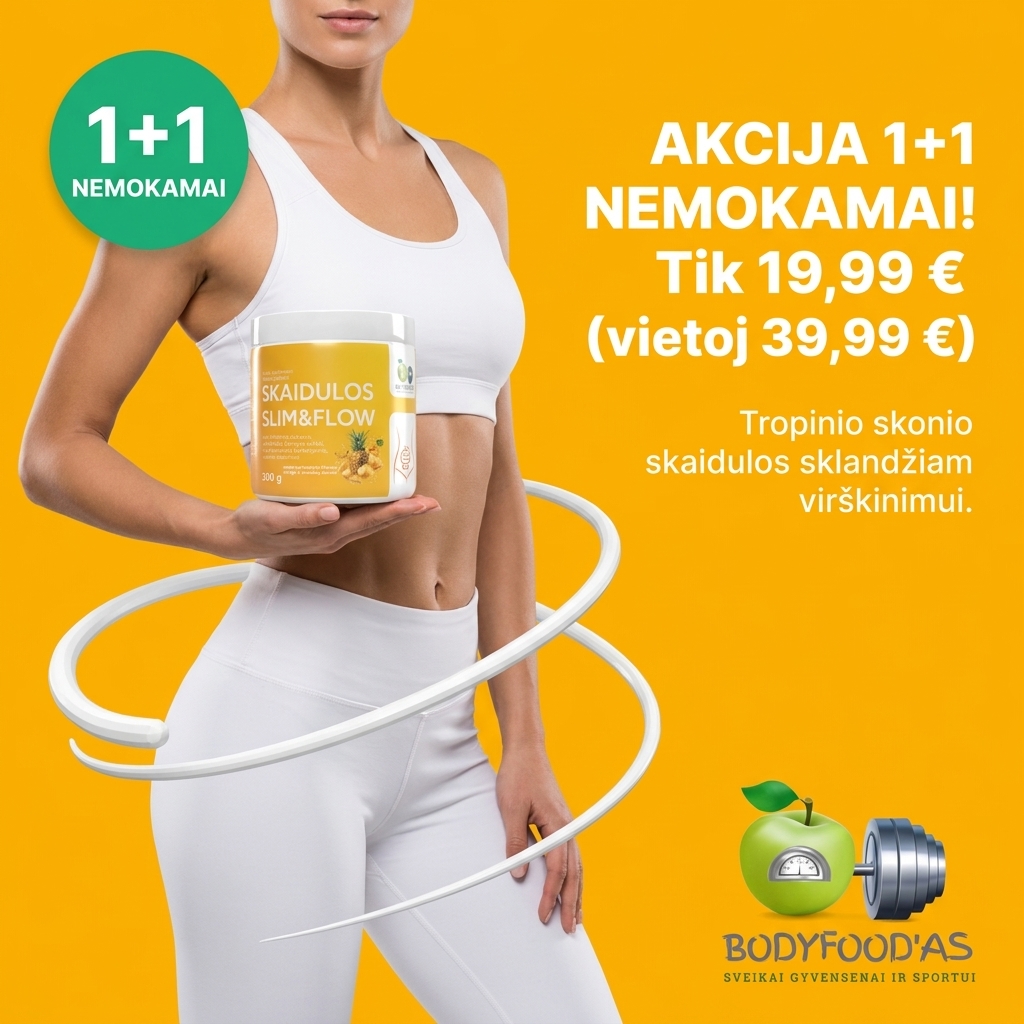 Sveikatos produktai ir sporto papildai Facebook ad: 1+1 NEMOKAMAI! Skaidulos virškinimui