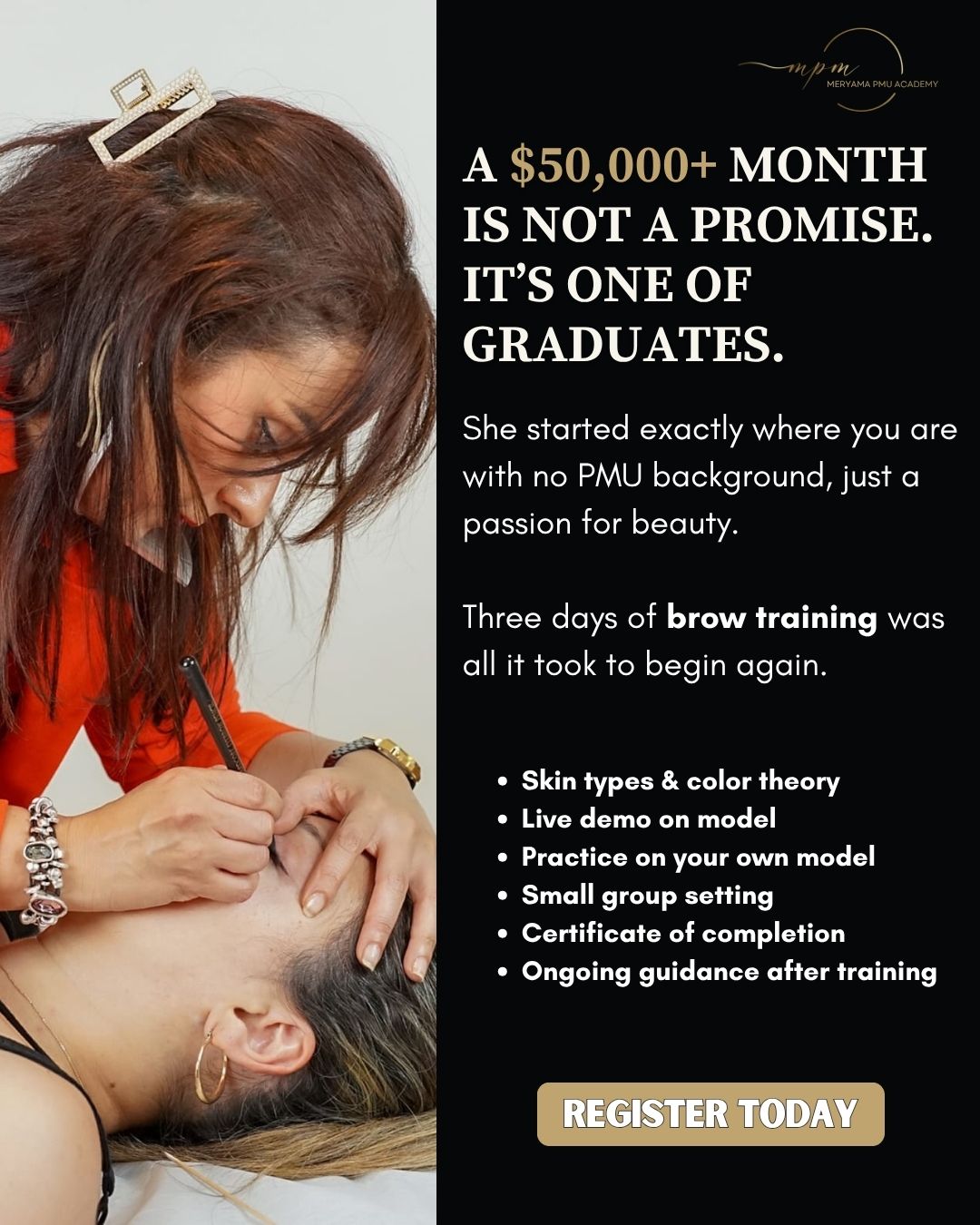 Meryama Permanent Makeup Facebook ad