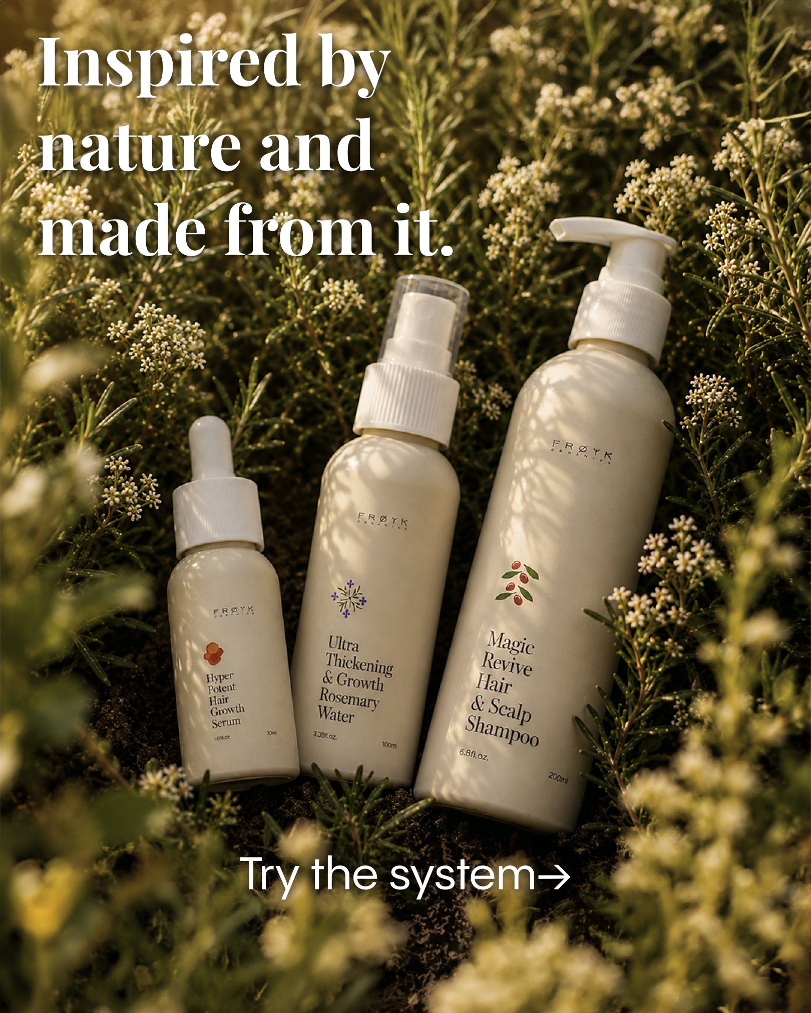 Frøya Organics Facebook ad