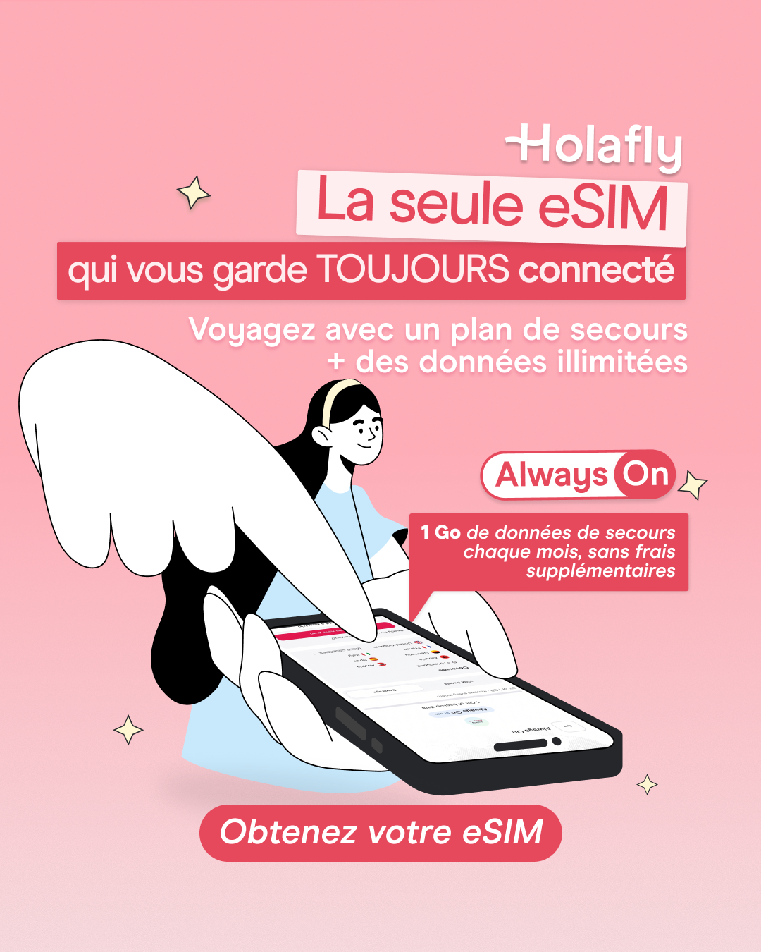 Holafly - French Facebook ad