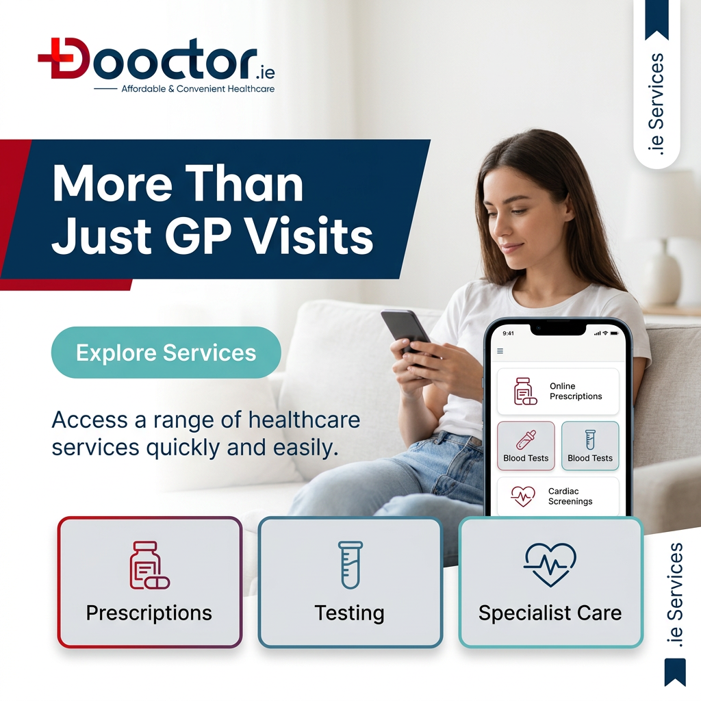 Dooctor.ie Facebook ad: Dooctor.ie offers a range of healthcare services including…