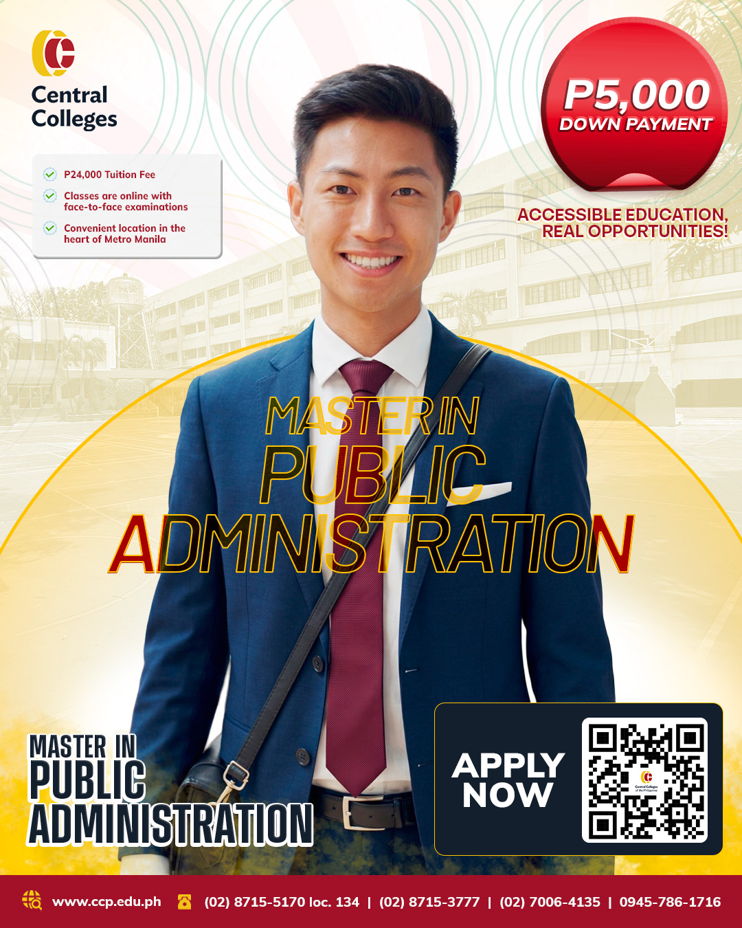 Central Colleges of the Philippines Facebook ad from Apr 22, 2026
