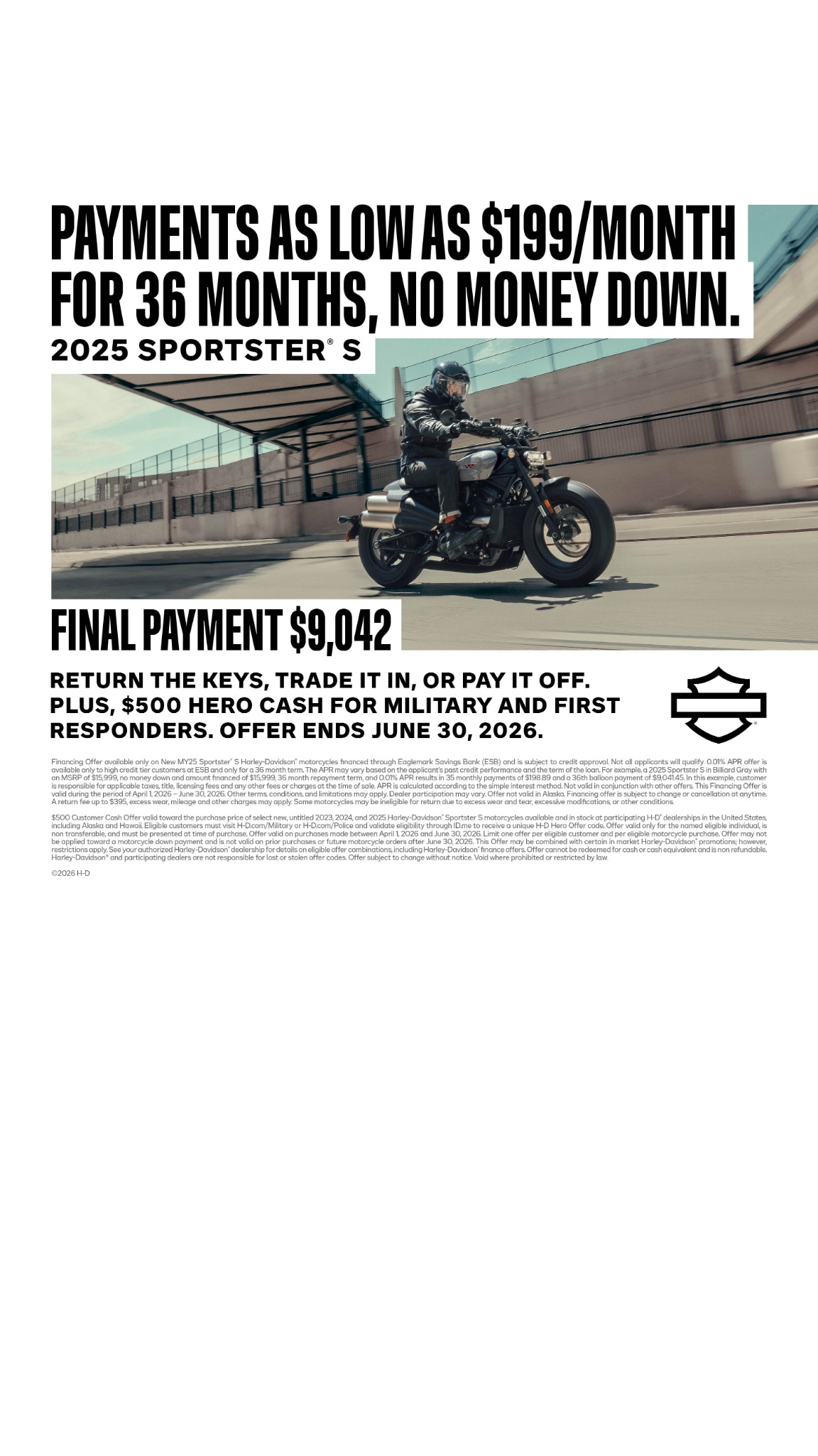 Harley-Davidson Facebook ad