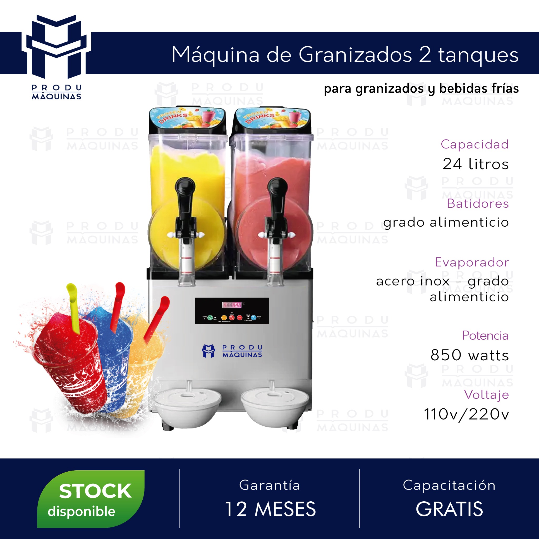 Produmáquinas Ecuador Facebook ad: GANANCIAS garantizadas desde el primer día.