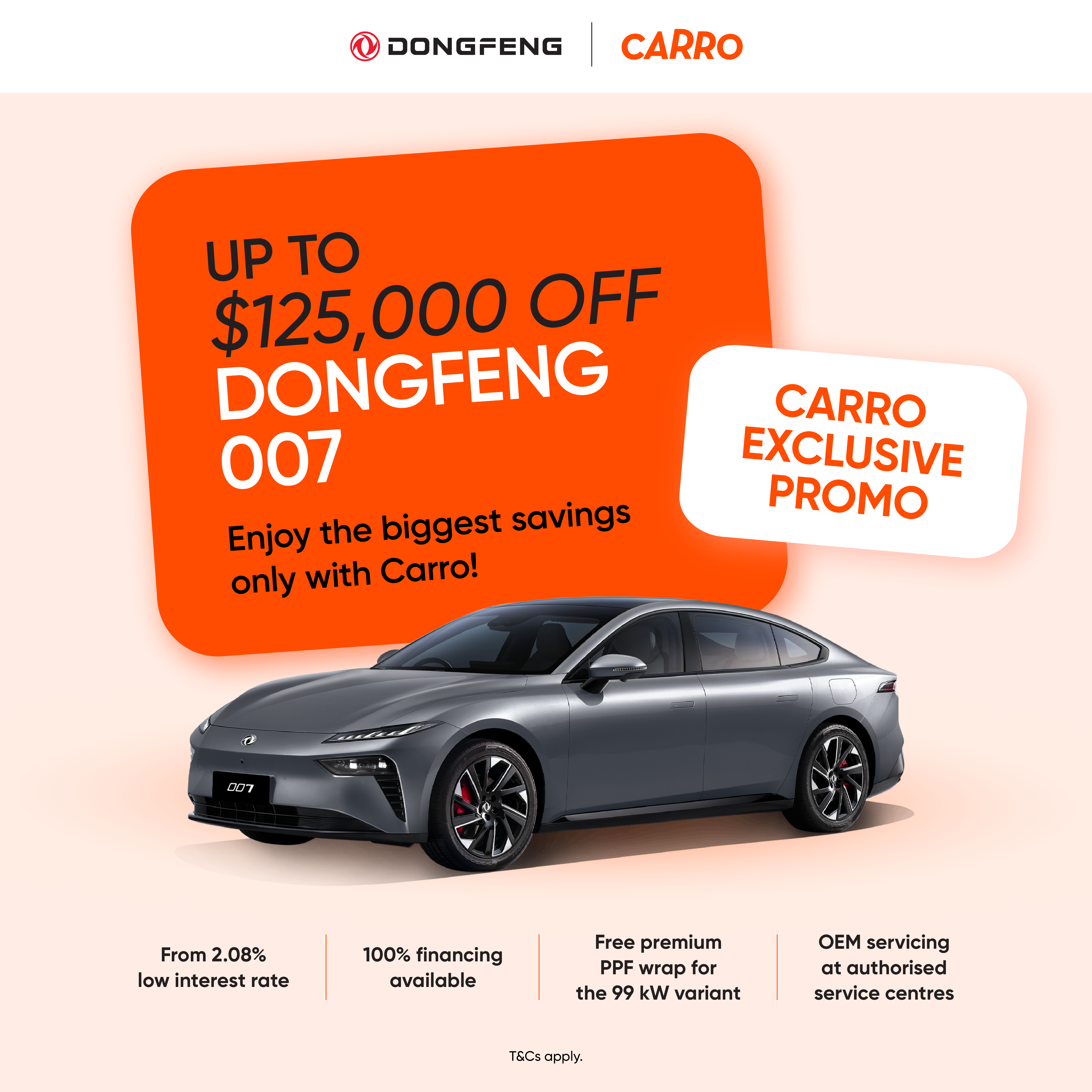 Carro Singapore Facebook ad: Own your dream Dongfeng 007