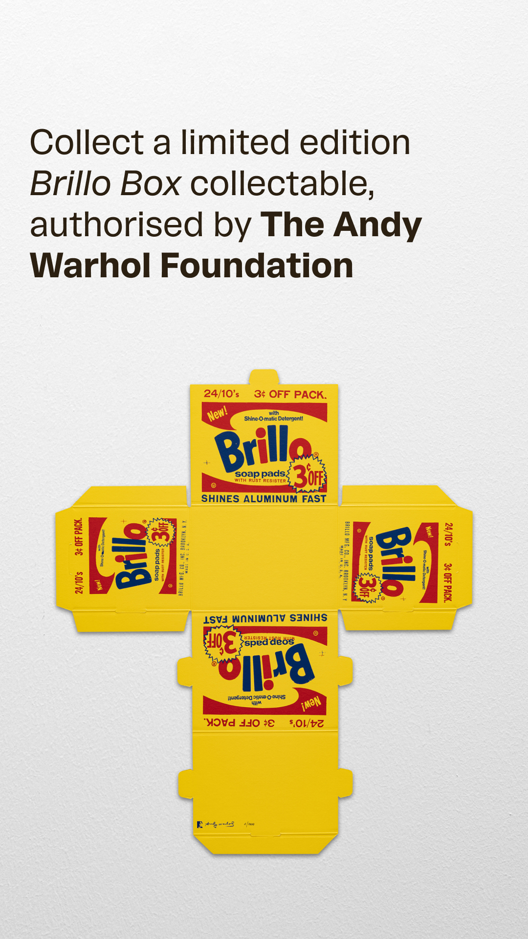 The Andy Warhol Foundation for the Visual Arts Facebook ad