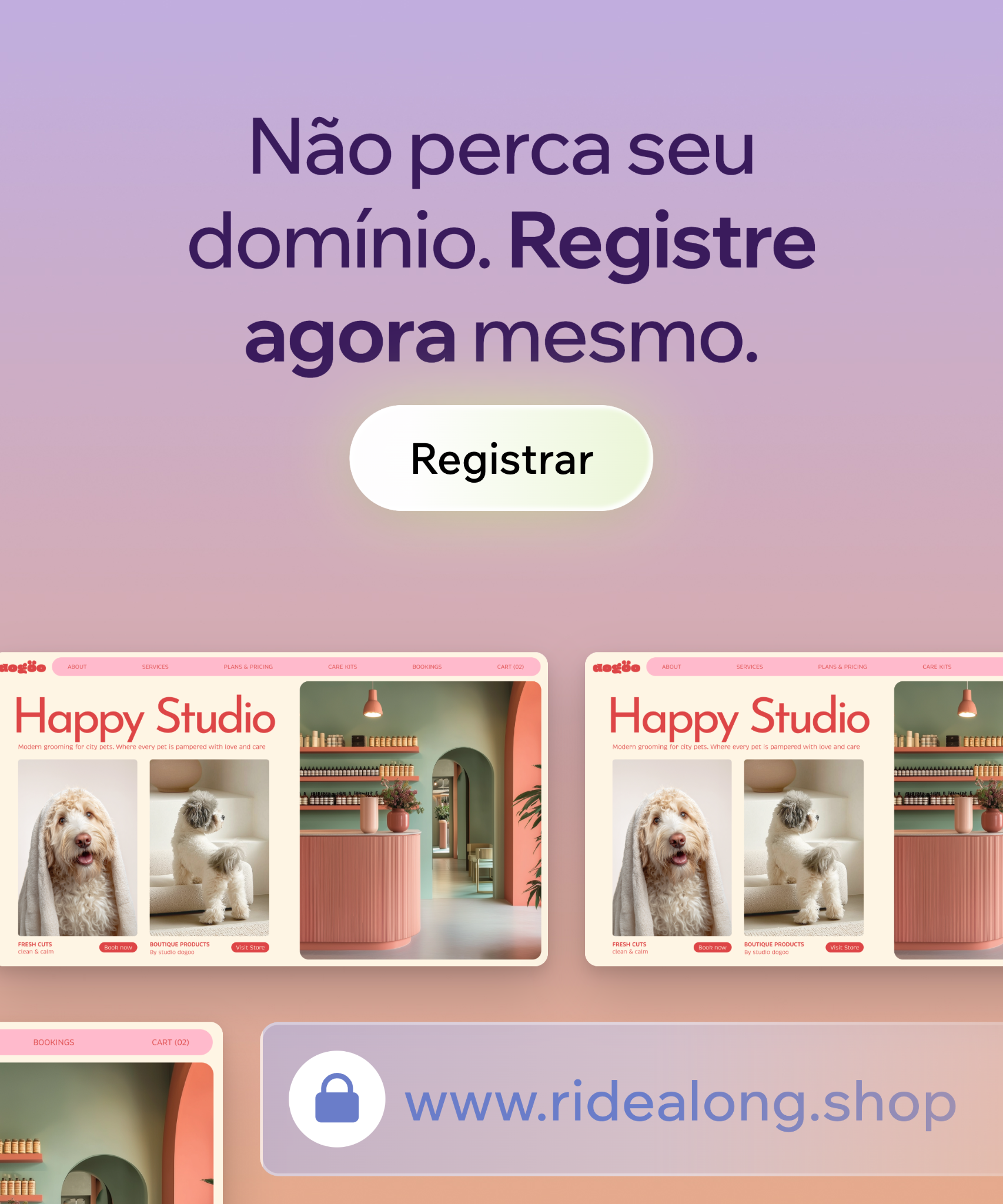 Wix Facebook ad