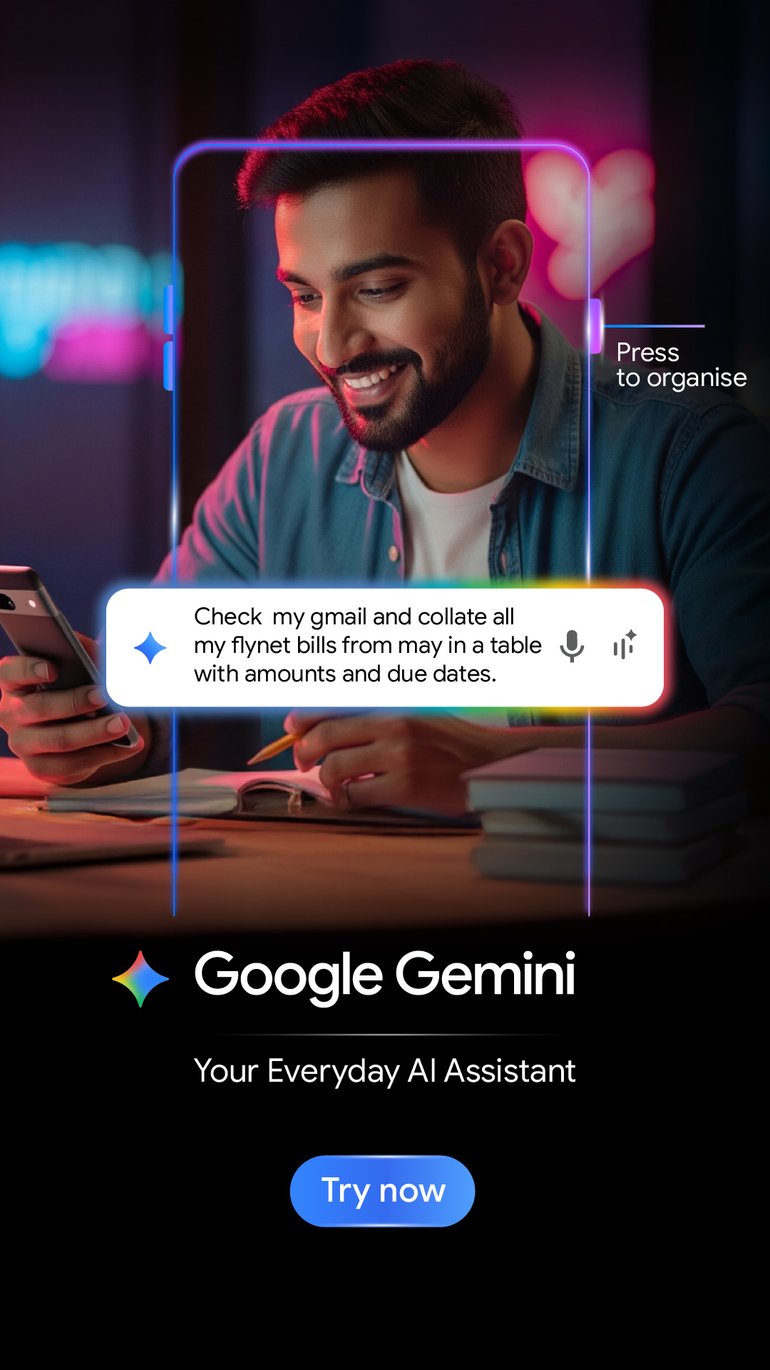 Google Facebook ad
