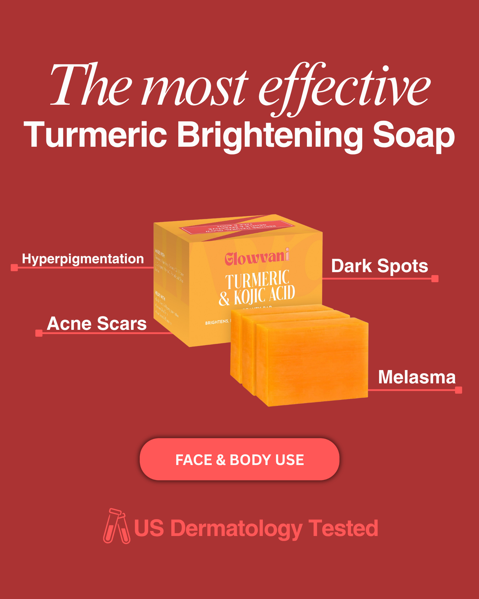 Glowvani Facebook ad: Fade Post-Acne Marks Fast
