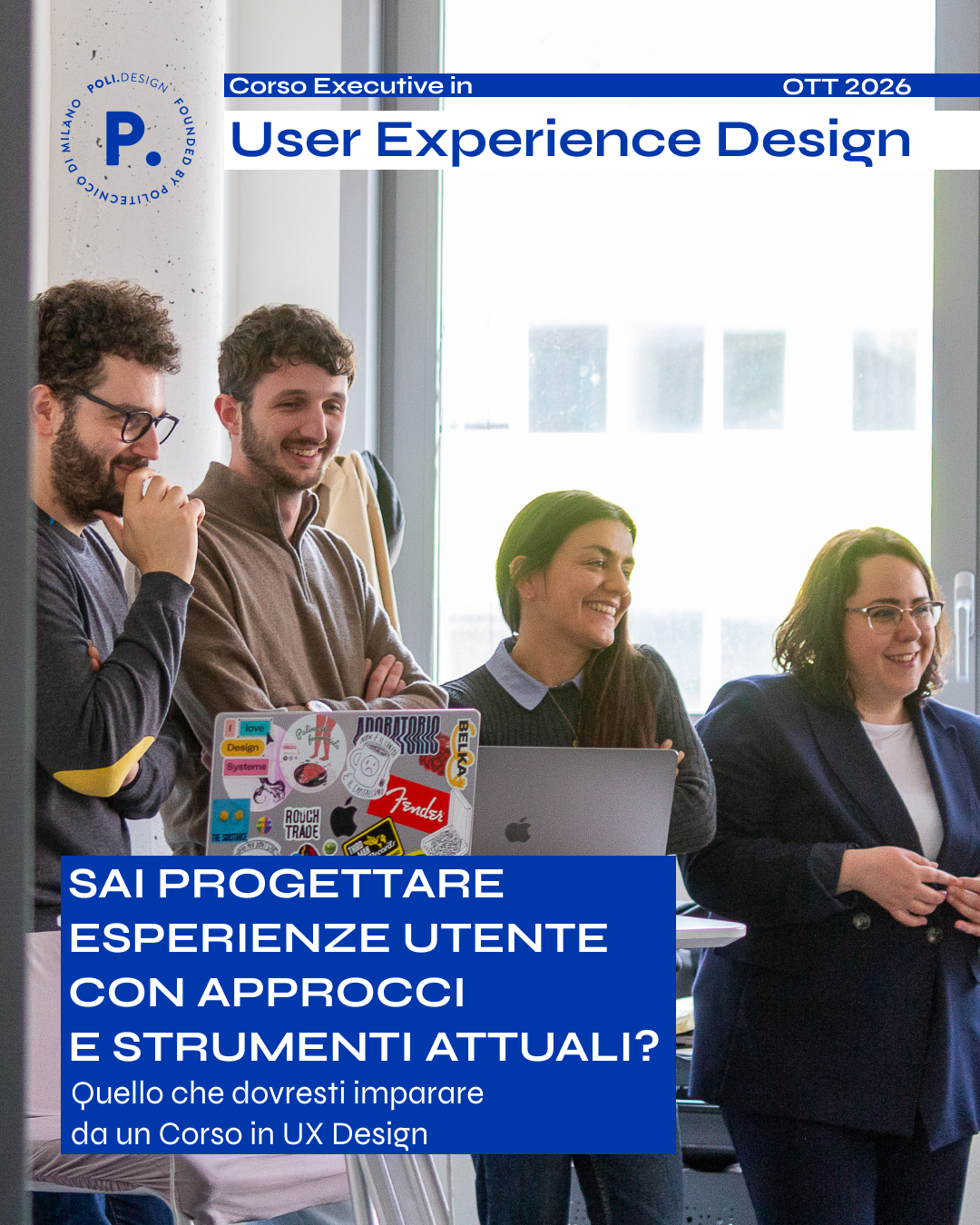 POLI.design Facebook ad: Sapresti progettare l’esperienza utente del futuro?