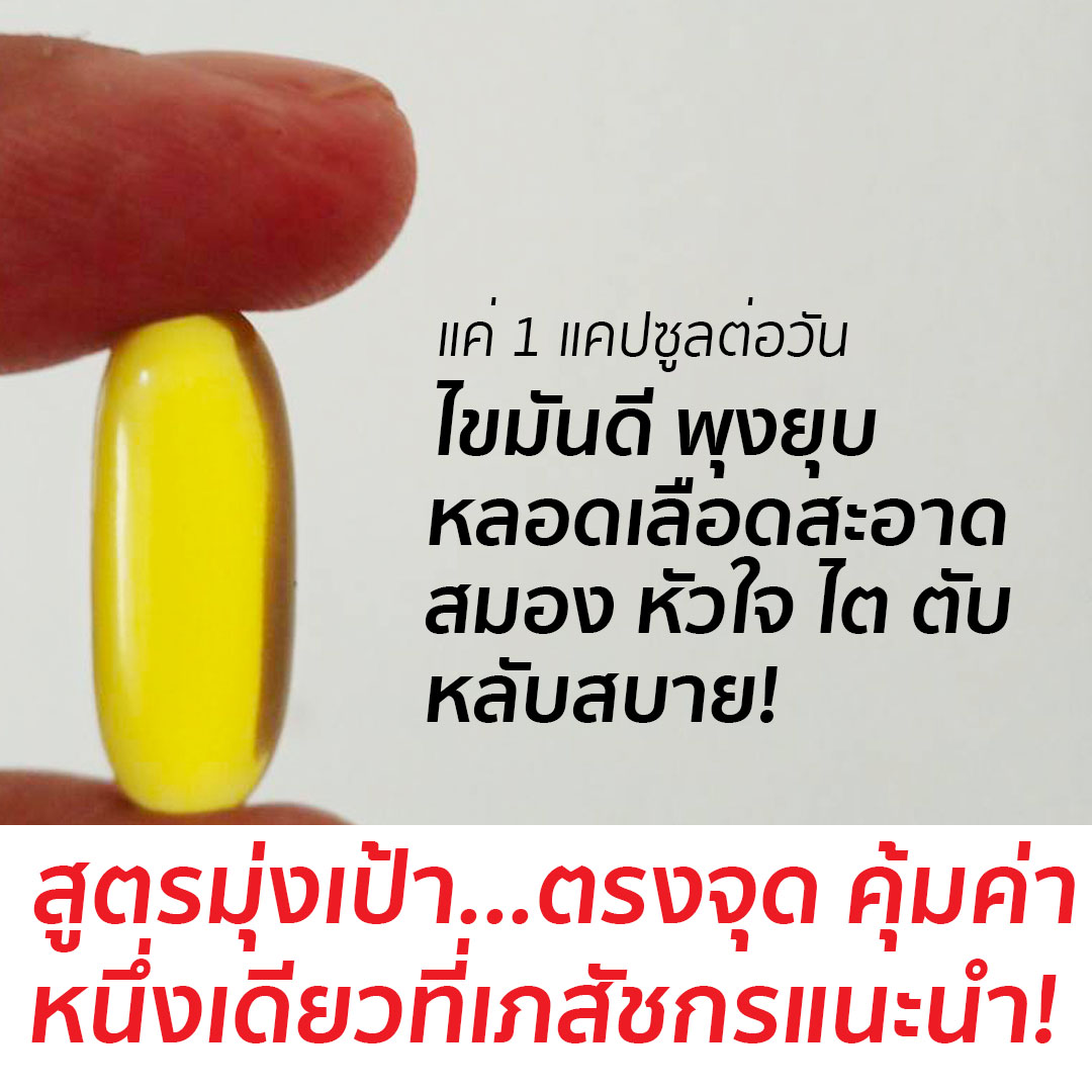 เกรซมอร์ เพจบริษัท Facebook ad: แค่วันละ 1 แคปซูลจบปัญหาไขมันสูง พุบยุบหลอดเลือดสะอาด สมอง…