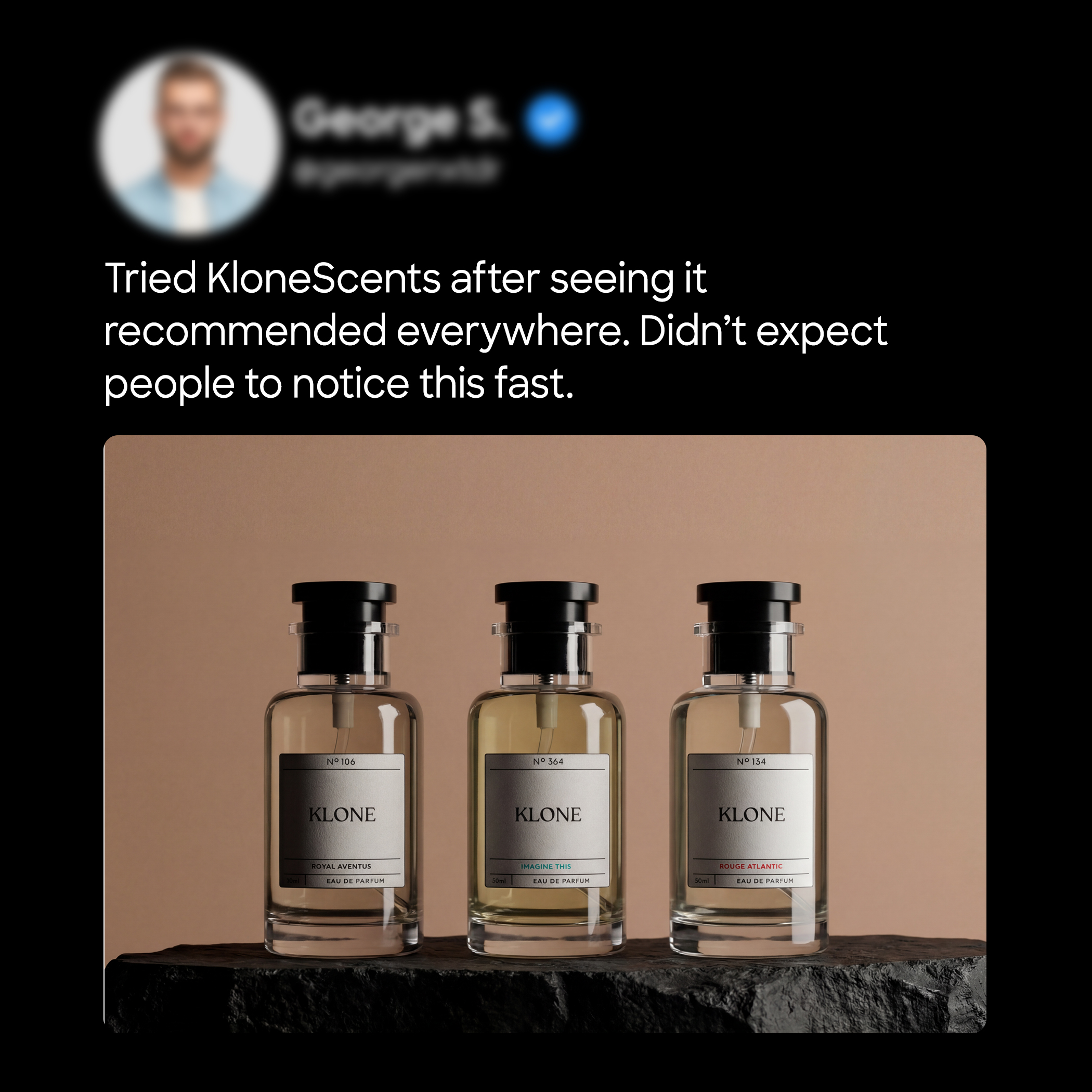 Klone Scents Facebook ad