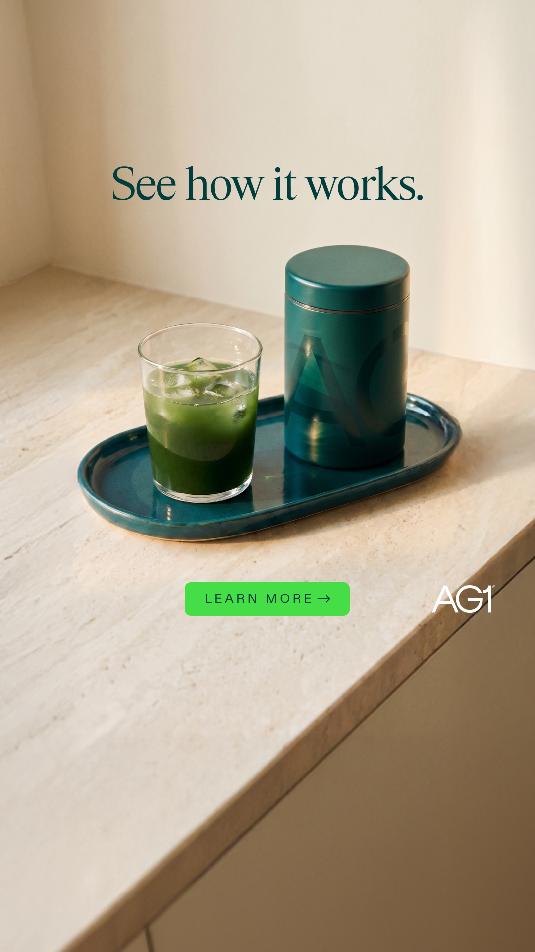 AG1 by Athletic Greens Facebook ad