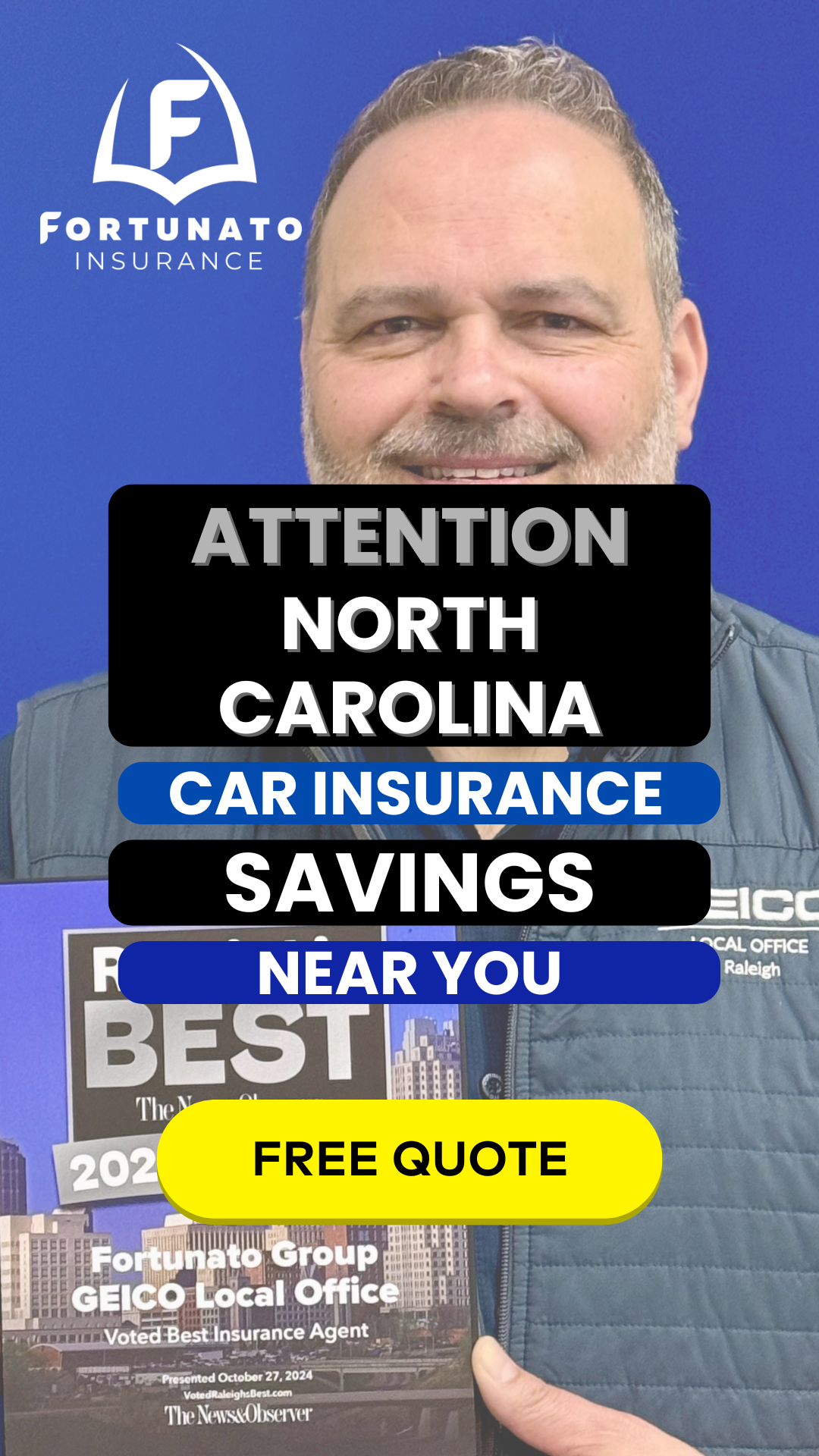 Fortunato Insurance Facebook ad