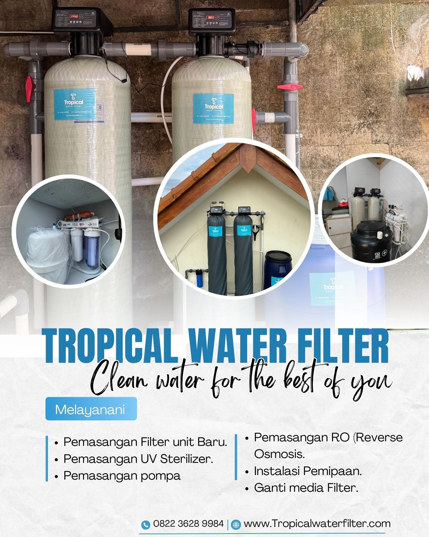 Tropical Water Filter Facebook ad: Ada masalah dengan air anda?