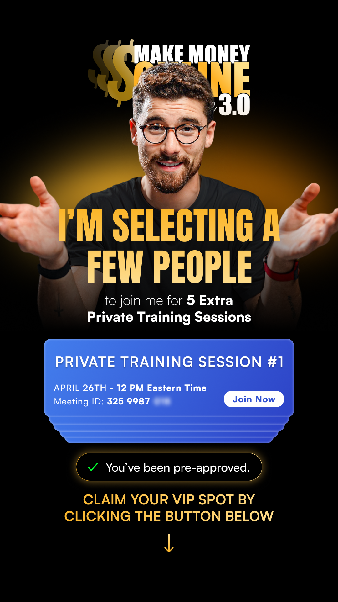 Iman Gadzhi Facebook ad