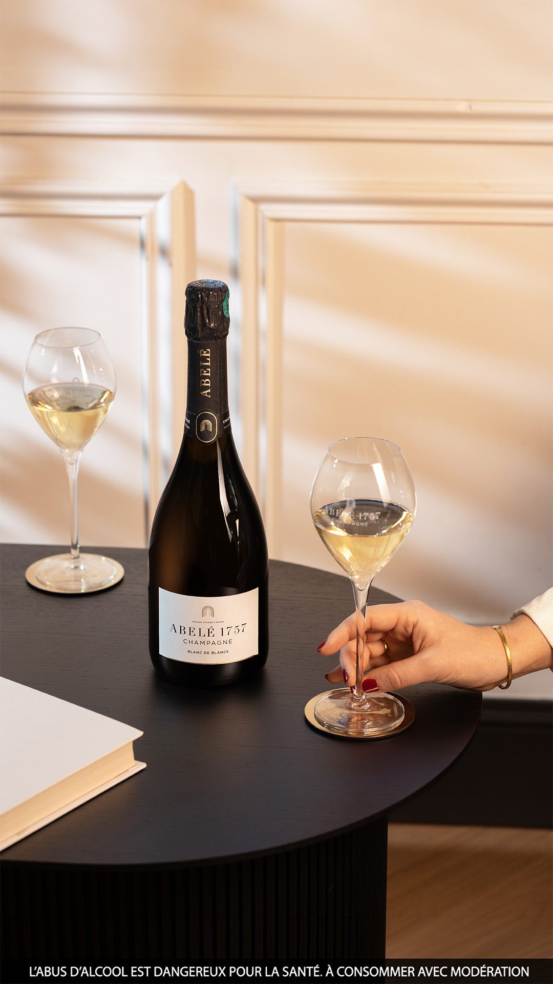Abelé 1757 Facebook ad: Champagne Abelé 1757 Blanc de Blancs, des arômes riches et…