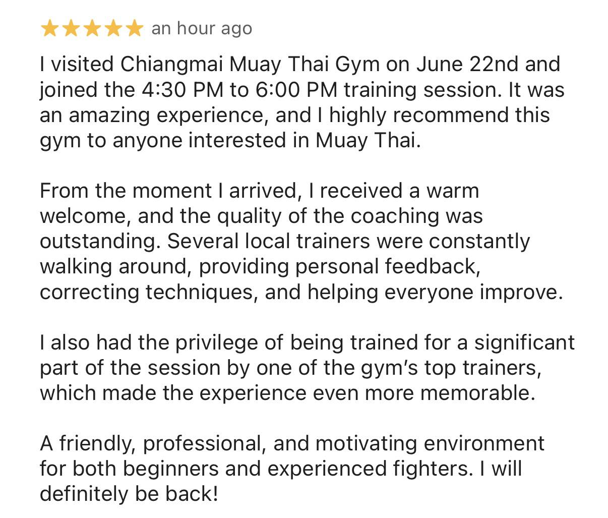 Chiangmai Muay Thai Gym Facebook ad