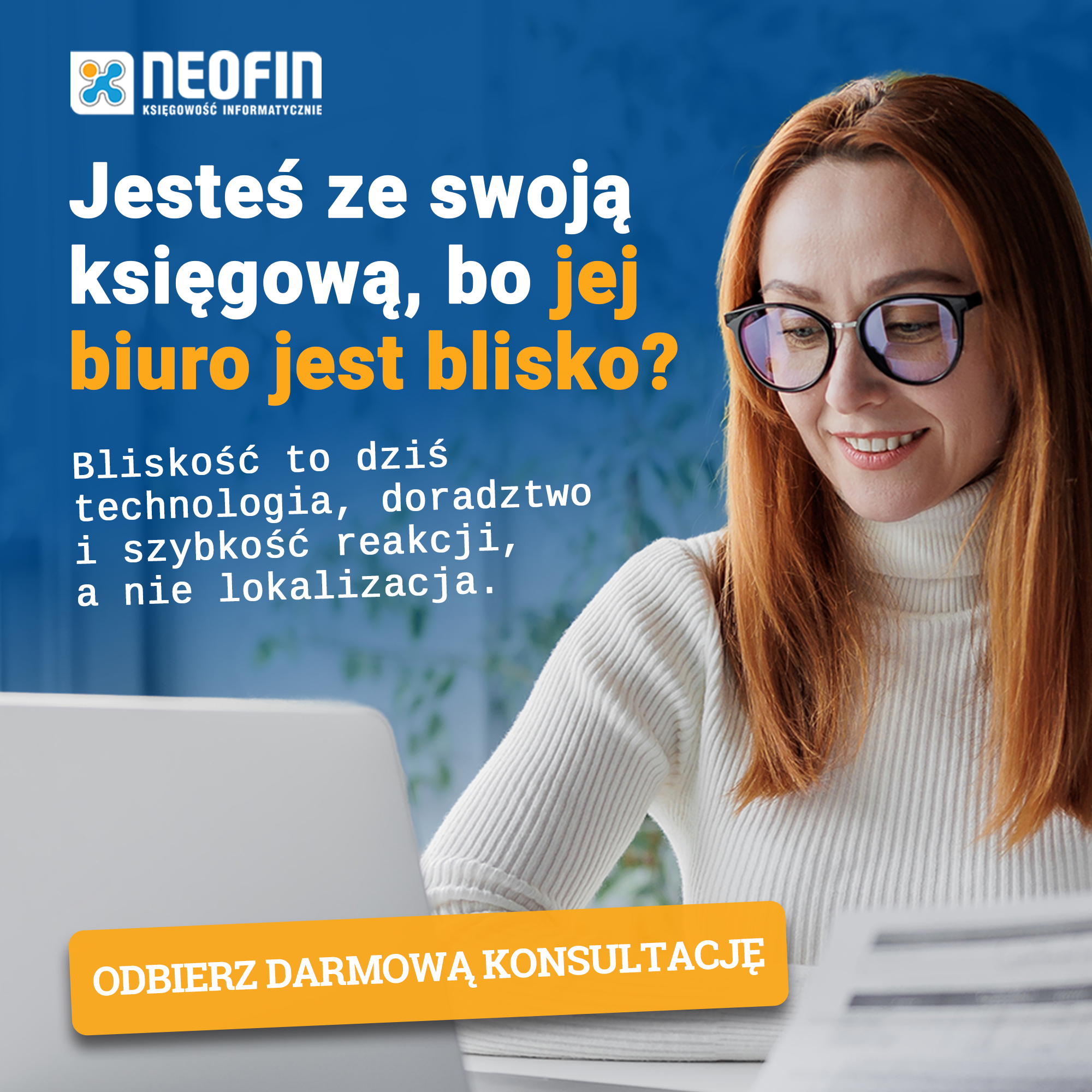 Neofin księgowość i kadry informatycznie Facebook ad: Bezpłatna konsultacja